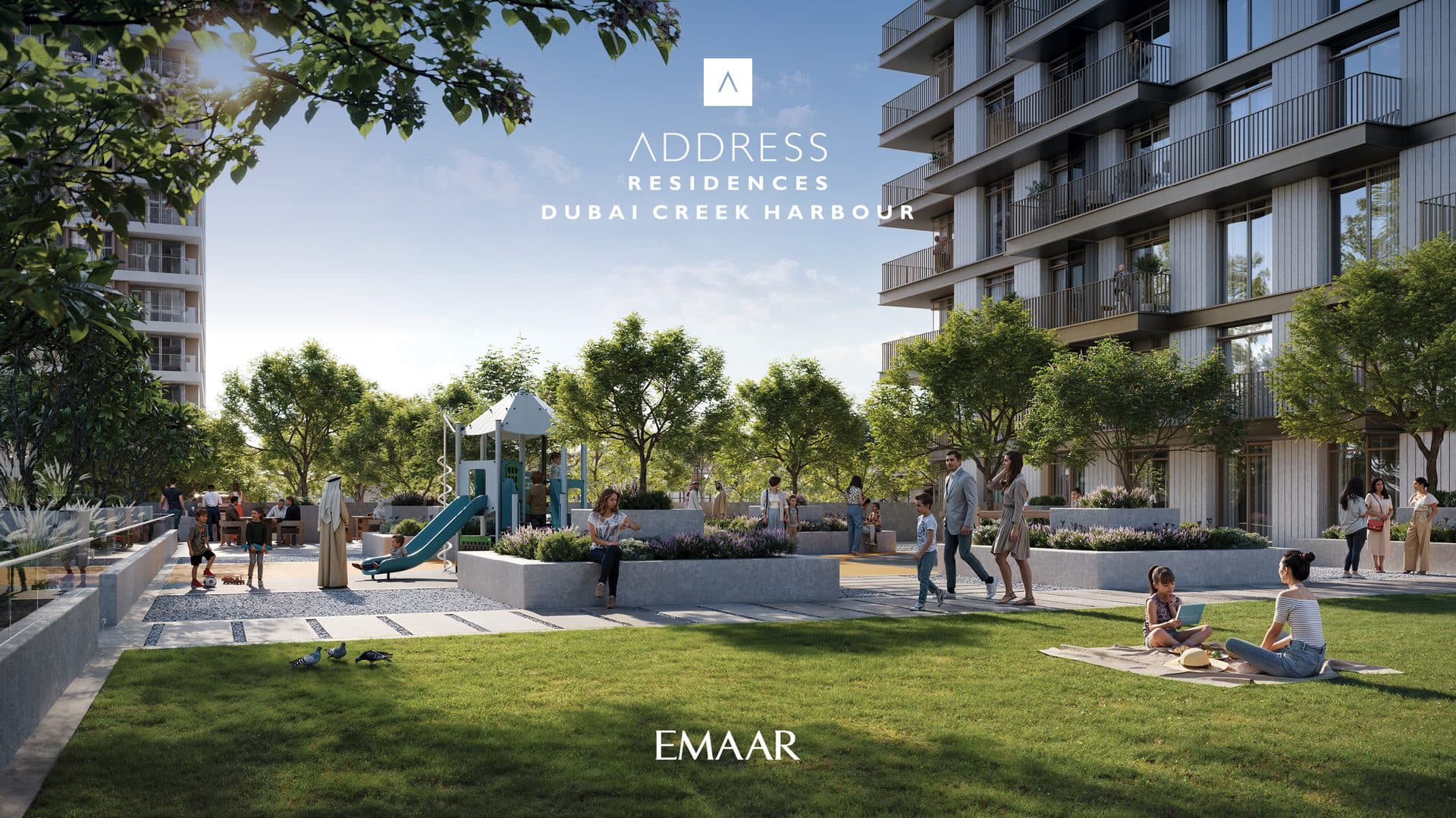 Address Residences Dubai Creek Harbour — Courtyard