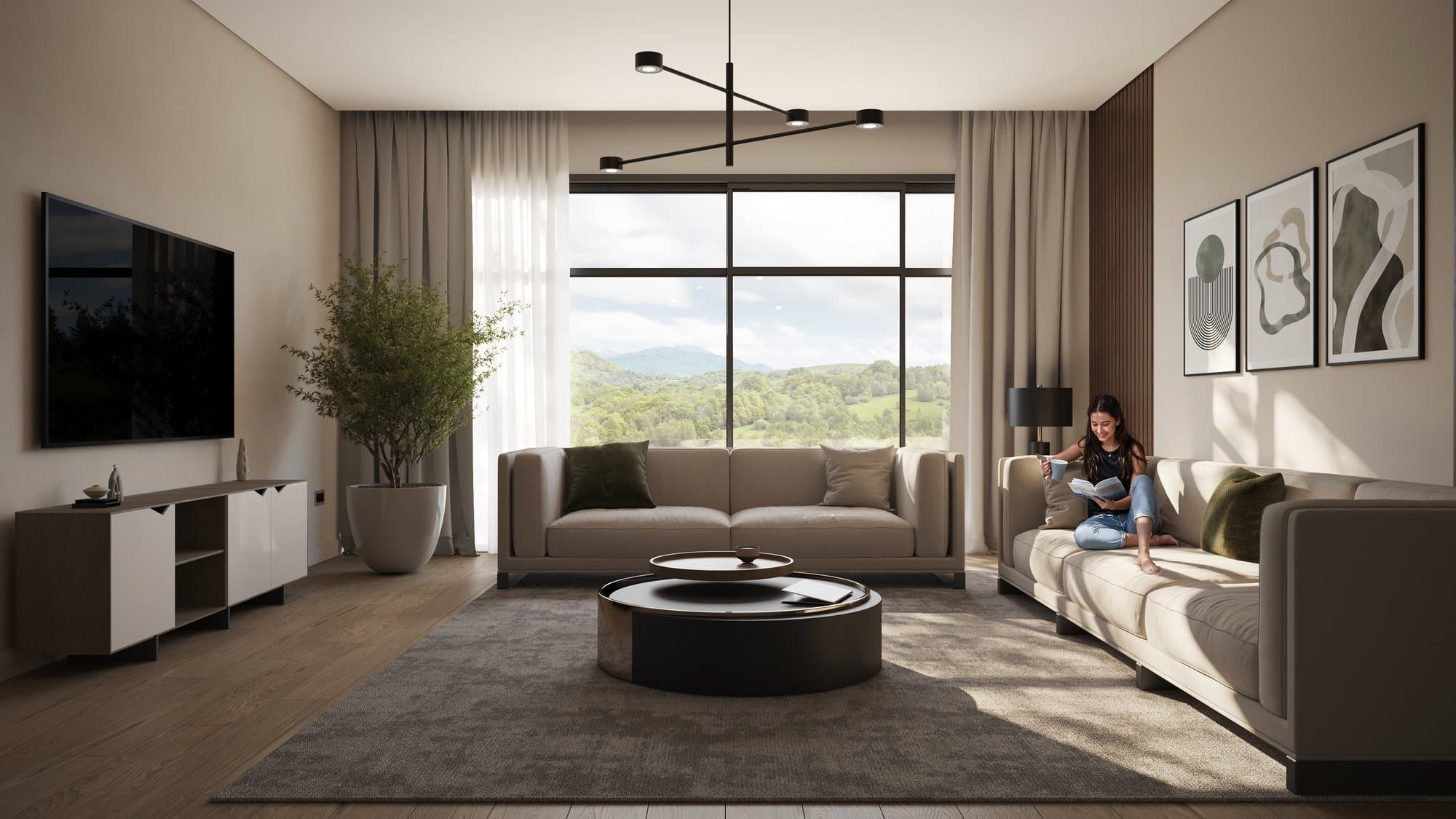 Afra Park — Living room