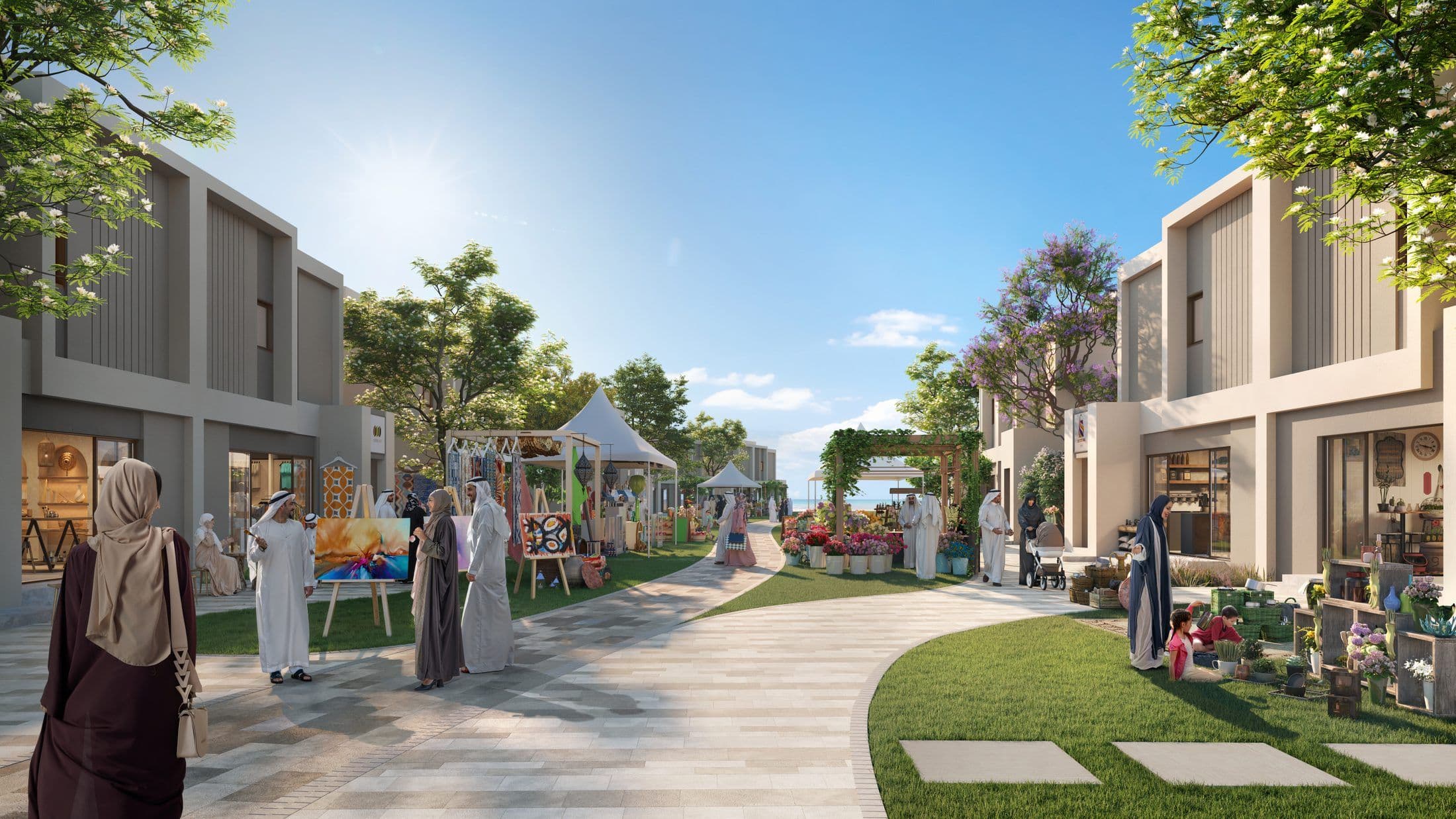 Al Deem Townhomes — Artist market
