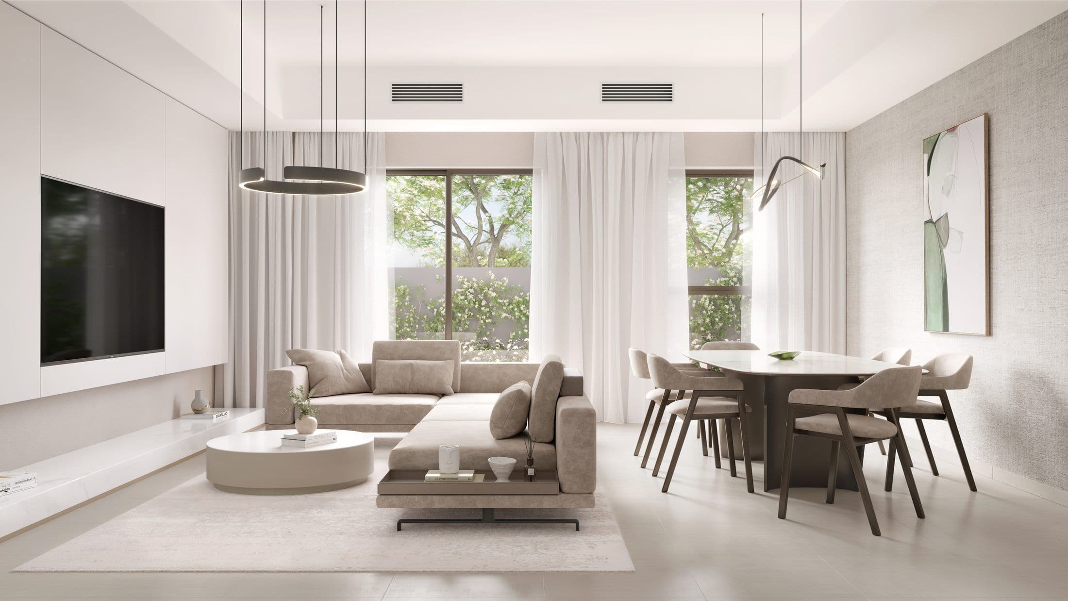 Al Deem Townhomes — Living dining