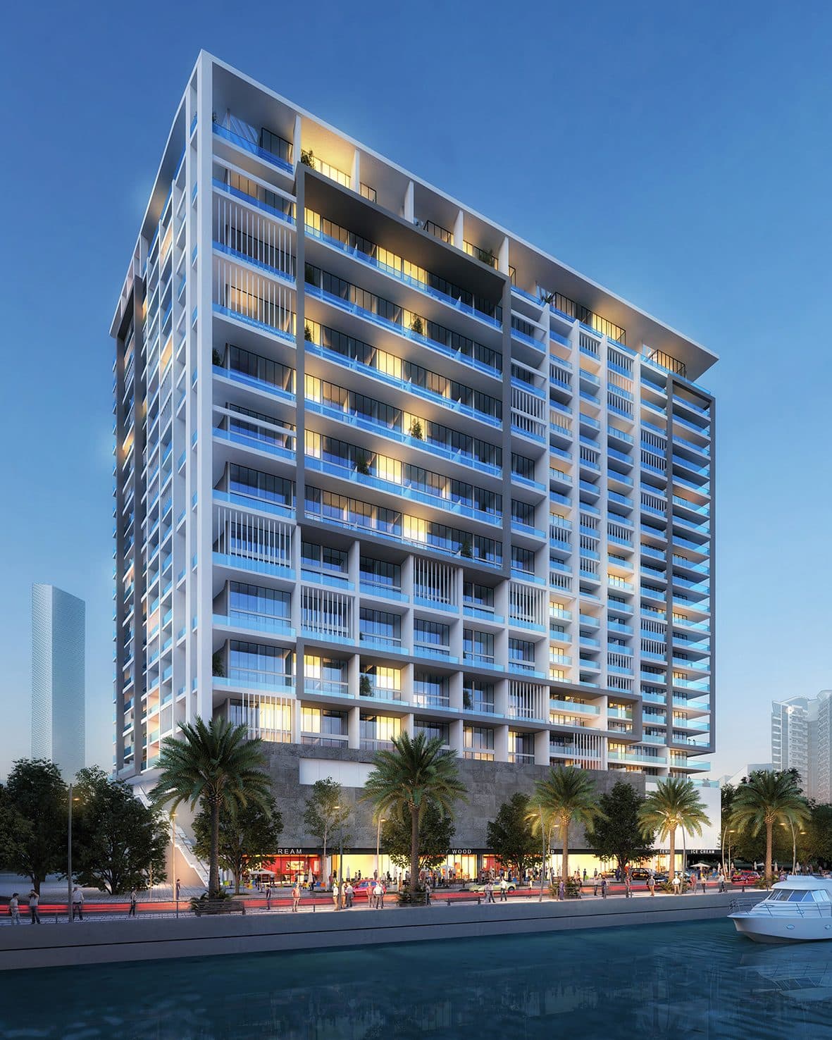 Al Maryah Vista — Exterior night