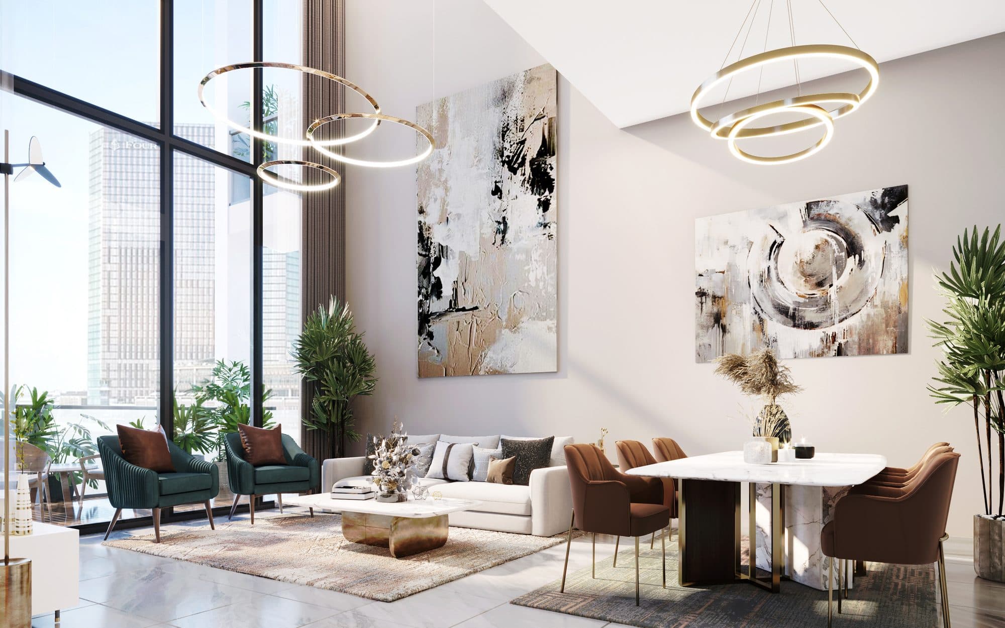 Al Maryah Vista 2 — Living dining