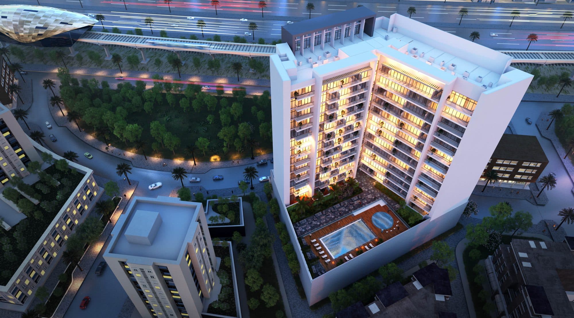 Alexis Tower — Aerial view