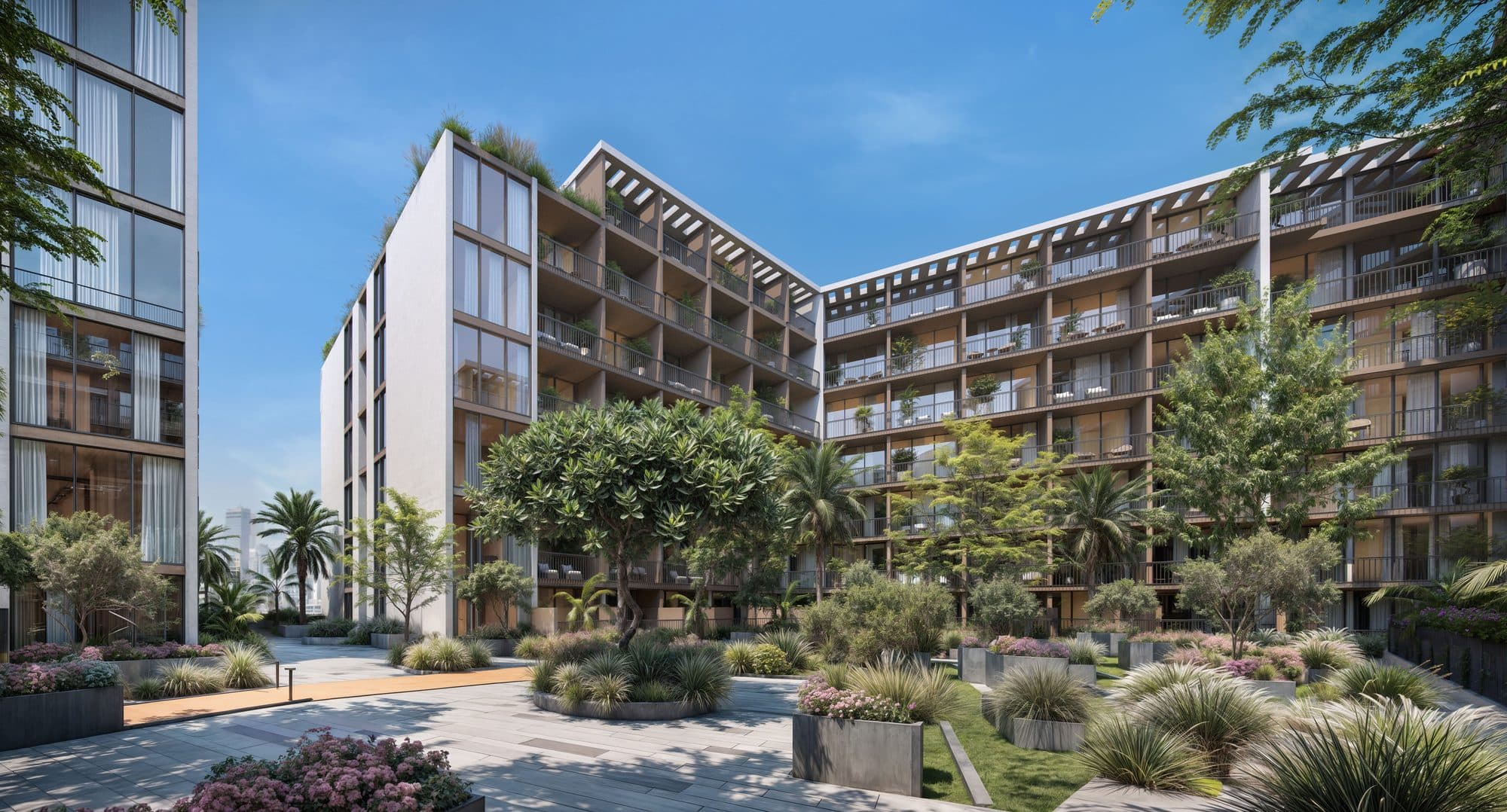 Ashley Hills — Courtyard exterior