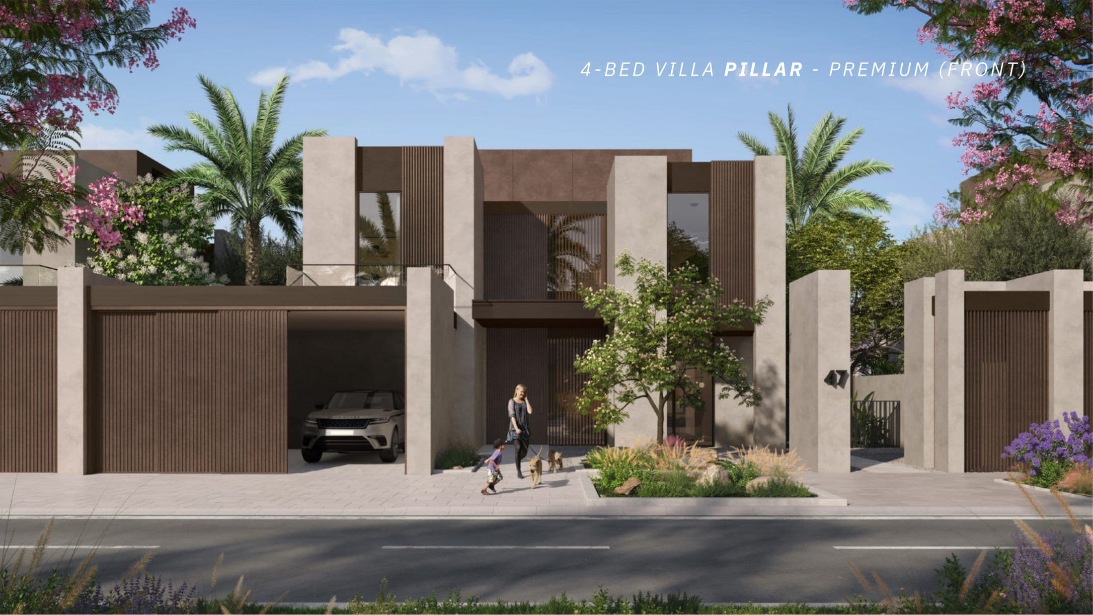 Athlon Premium Villas — Villa pillar front