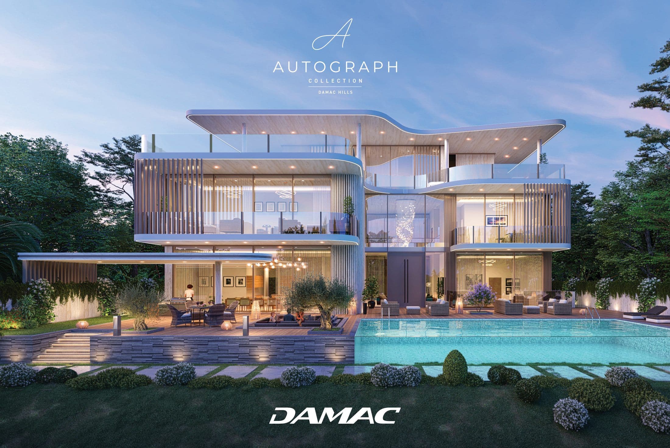 Autograph Collection — Villa pool dusk