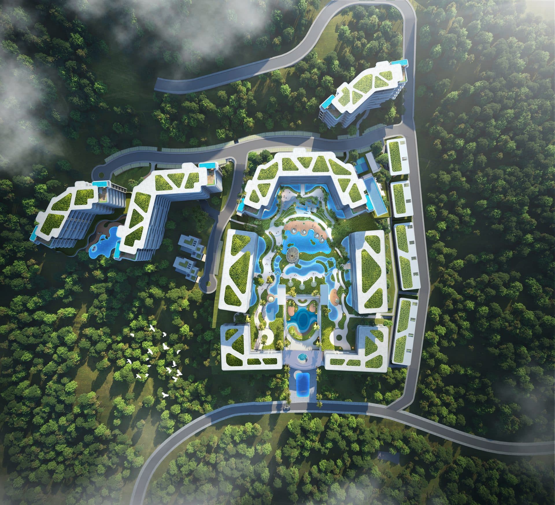 AYANA Heights Seaview Residences — Masterplan aerial