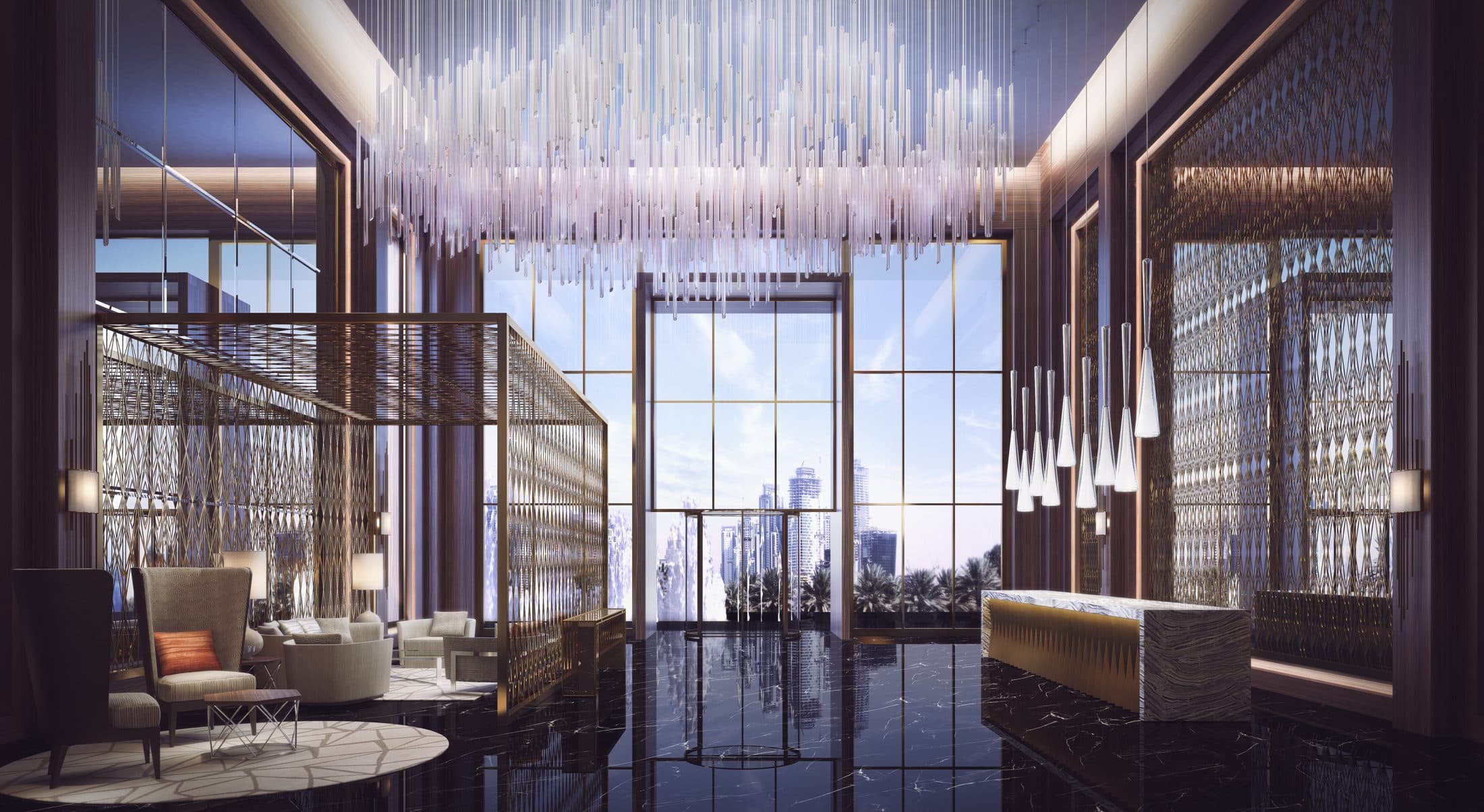 AYKON City — Tower B (Serviced Apartments) — Lobby