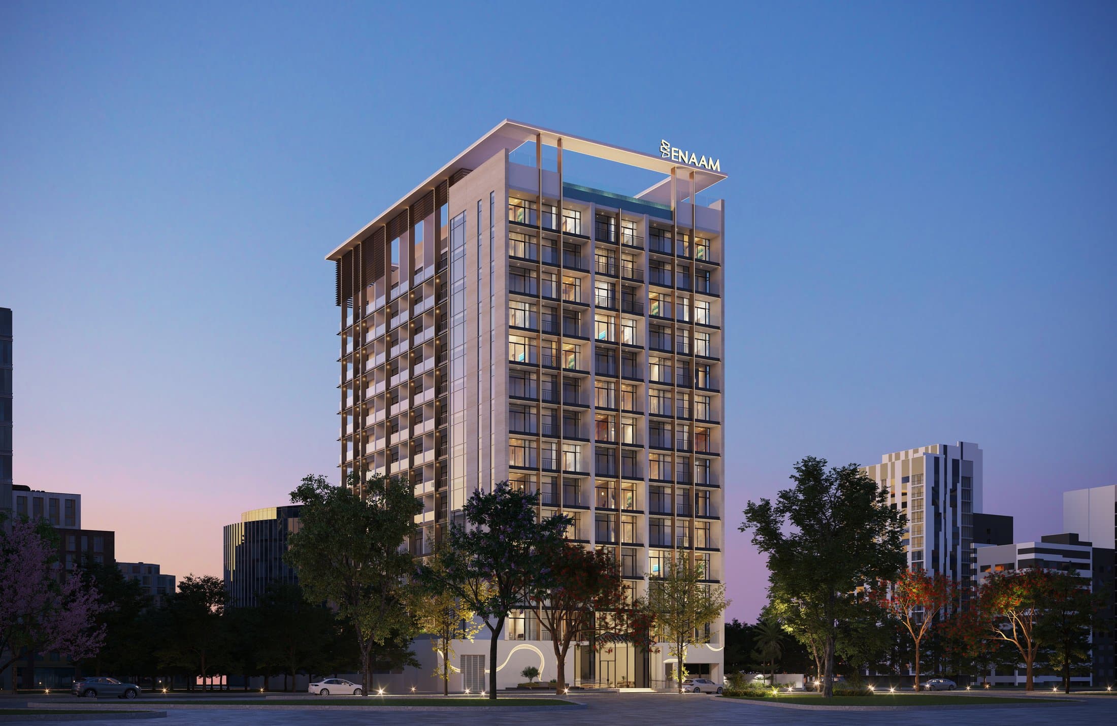 Azra Residence — Exterior dusk
