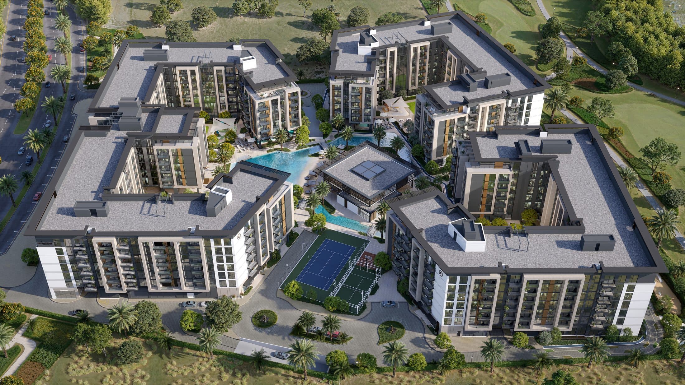 Belgravia Gardens — Hero aerial