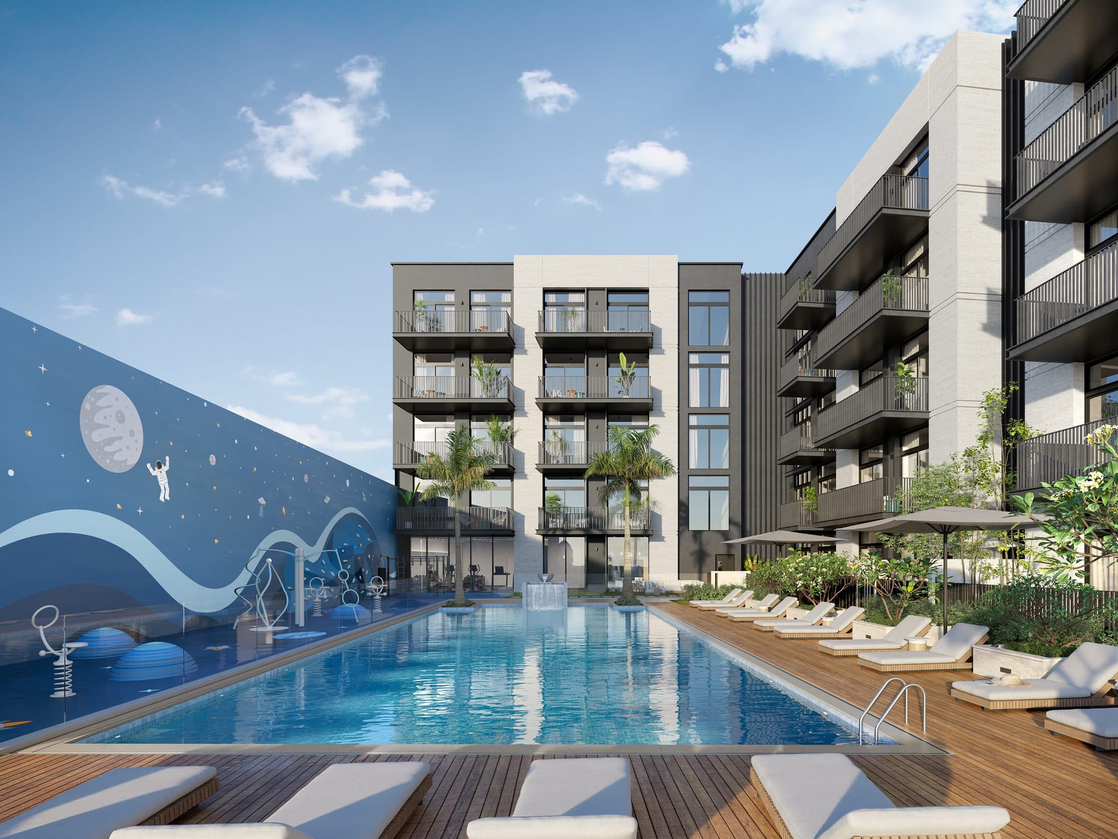 Belmont Residences — Pool deck