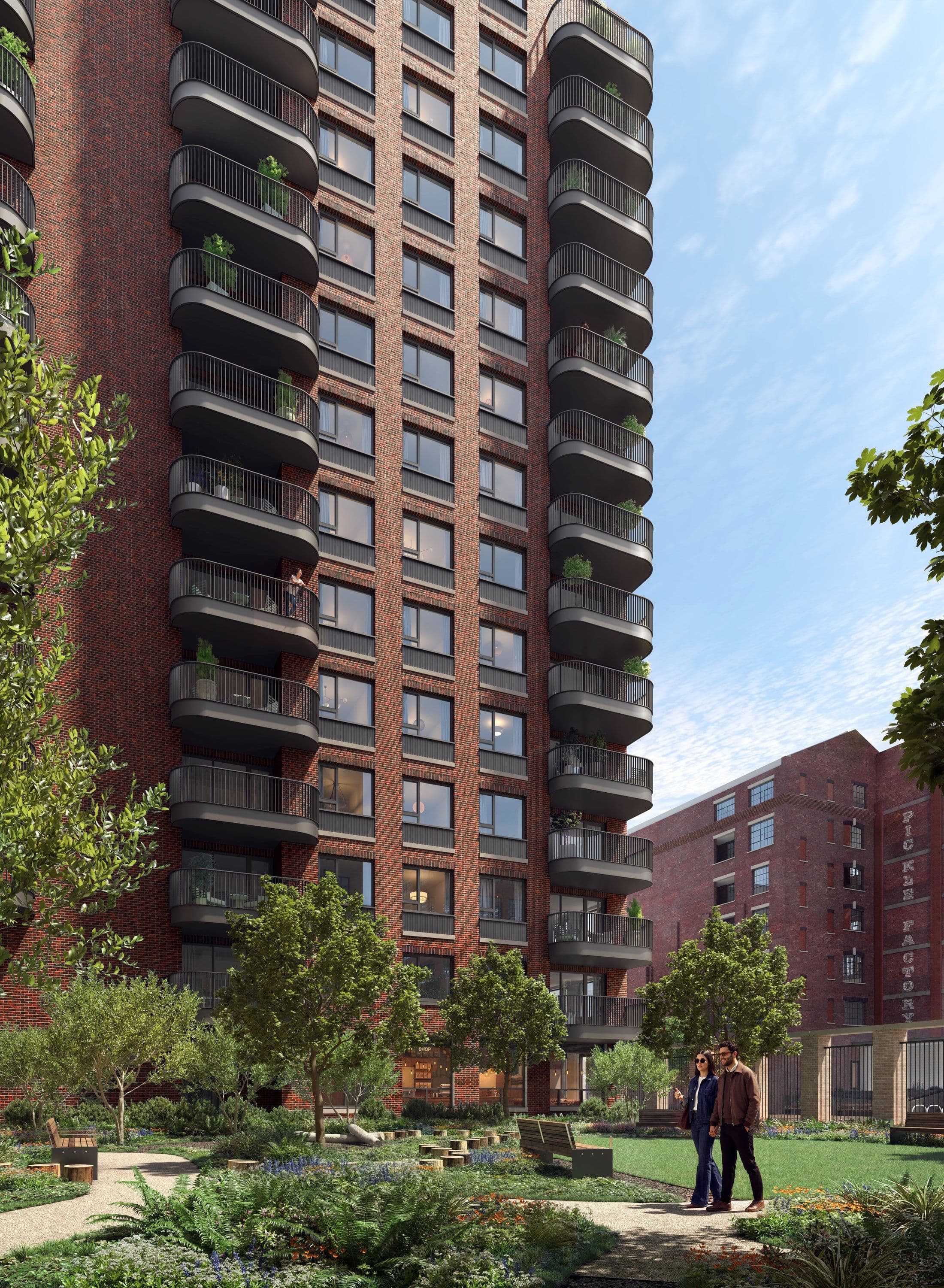 London Square Bermondsey — Courtyard tower