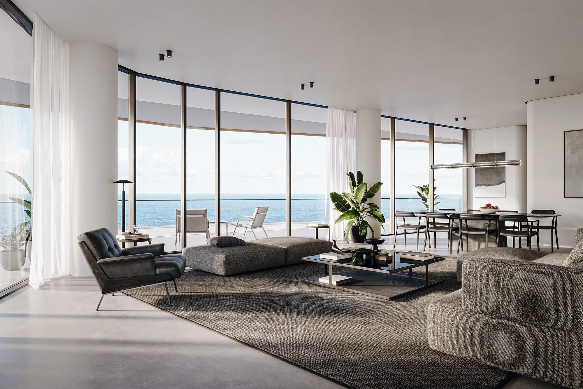 Brabus Island (Baku) — Sea view living