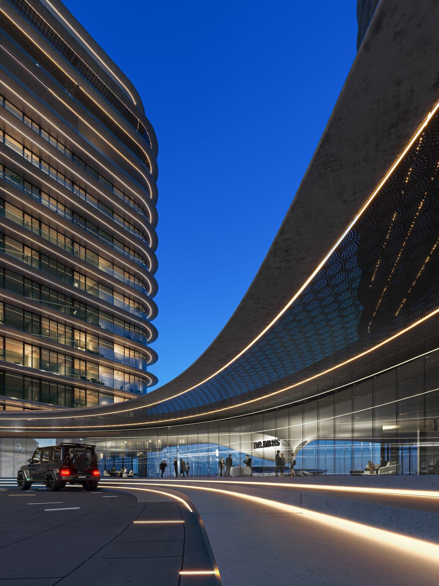 Brabus Island - The Towers — Entrance night