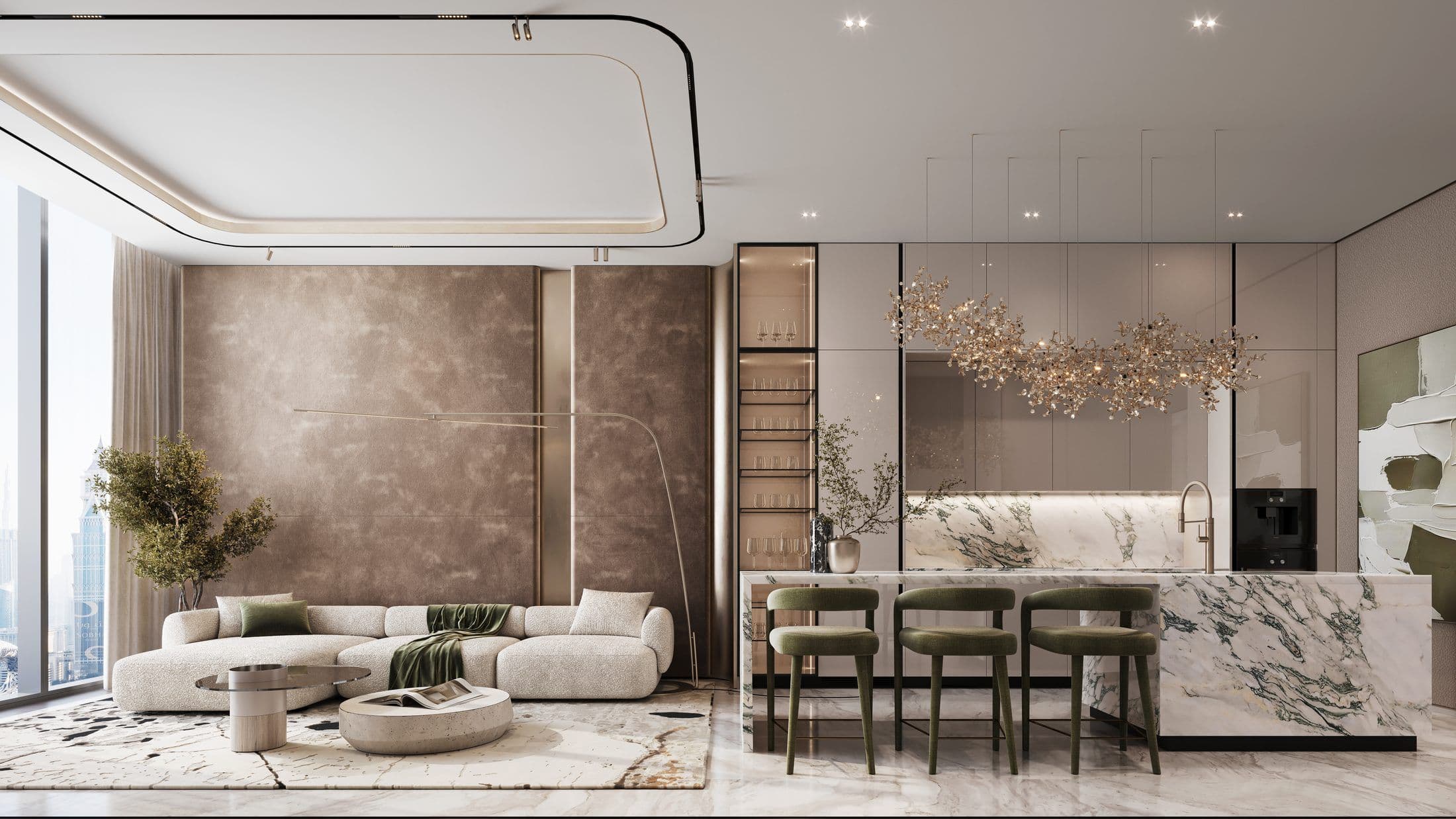 Burj Azizi — Living room