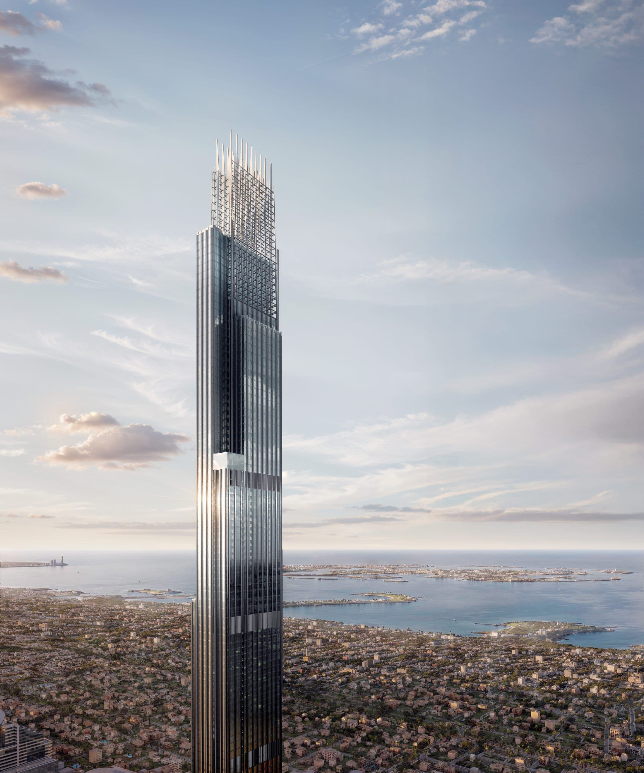Burj Azizi — Tower exterior