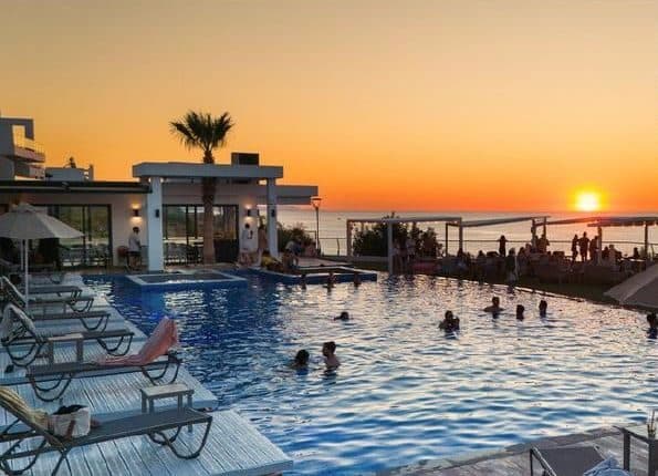 Caesar Cliff — Pool sunset