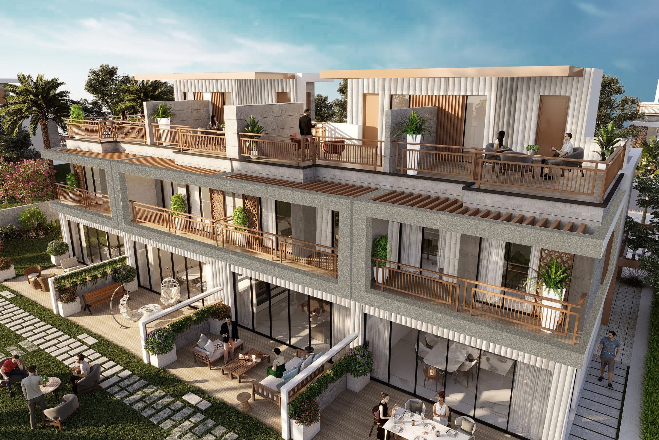 Camelia Villas — Exterior terrace