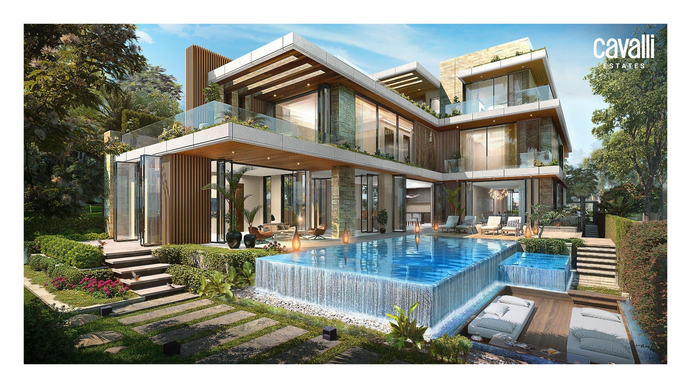 Cavalli Estates — Villa exterior pool