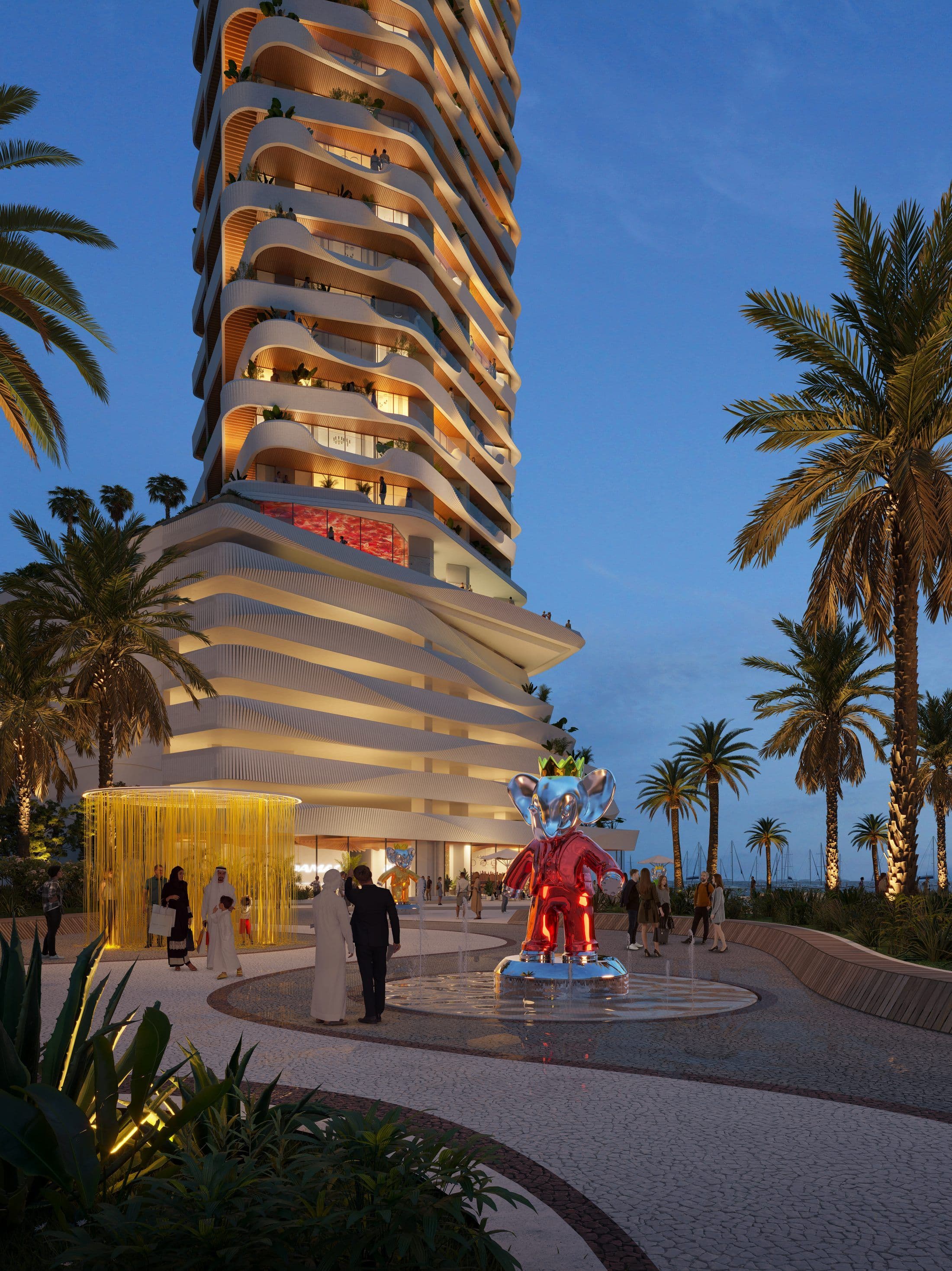 Coral Reef — Exterior night