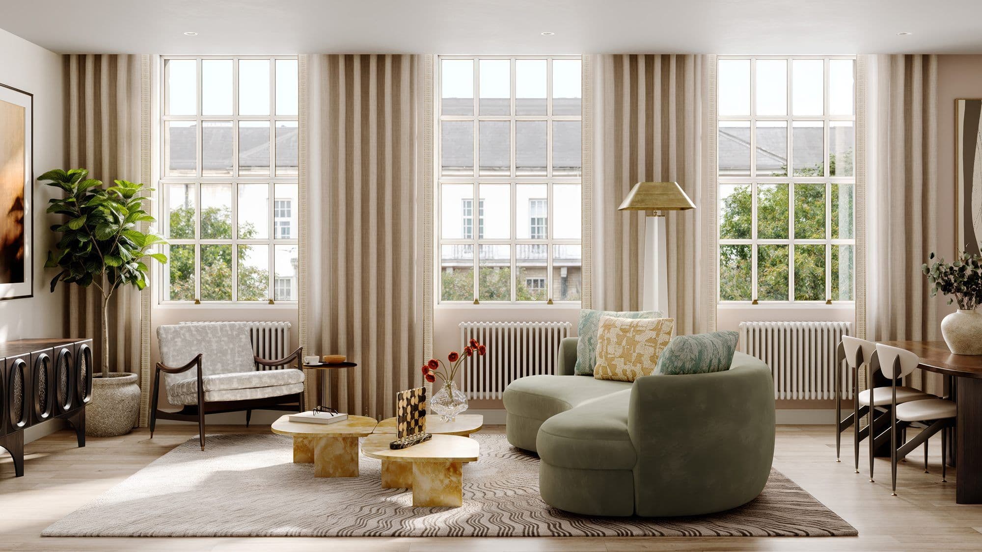 County Hall Kingston — Heritage living room