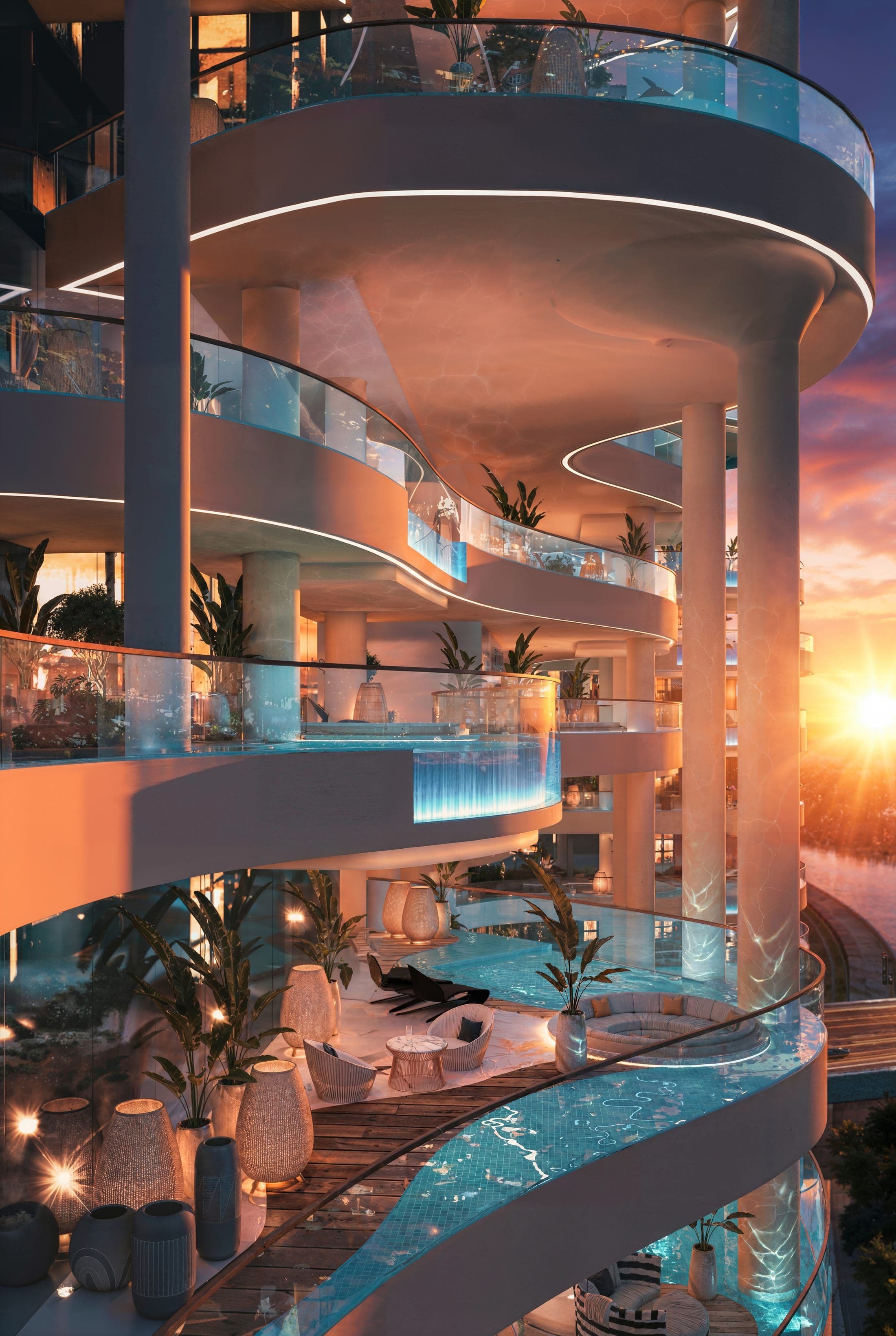 Couture by Cavalli — Terrace pools