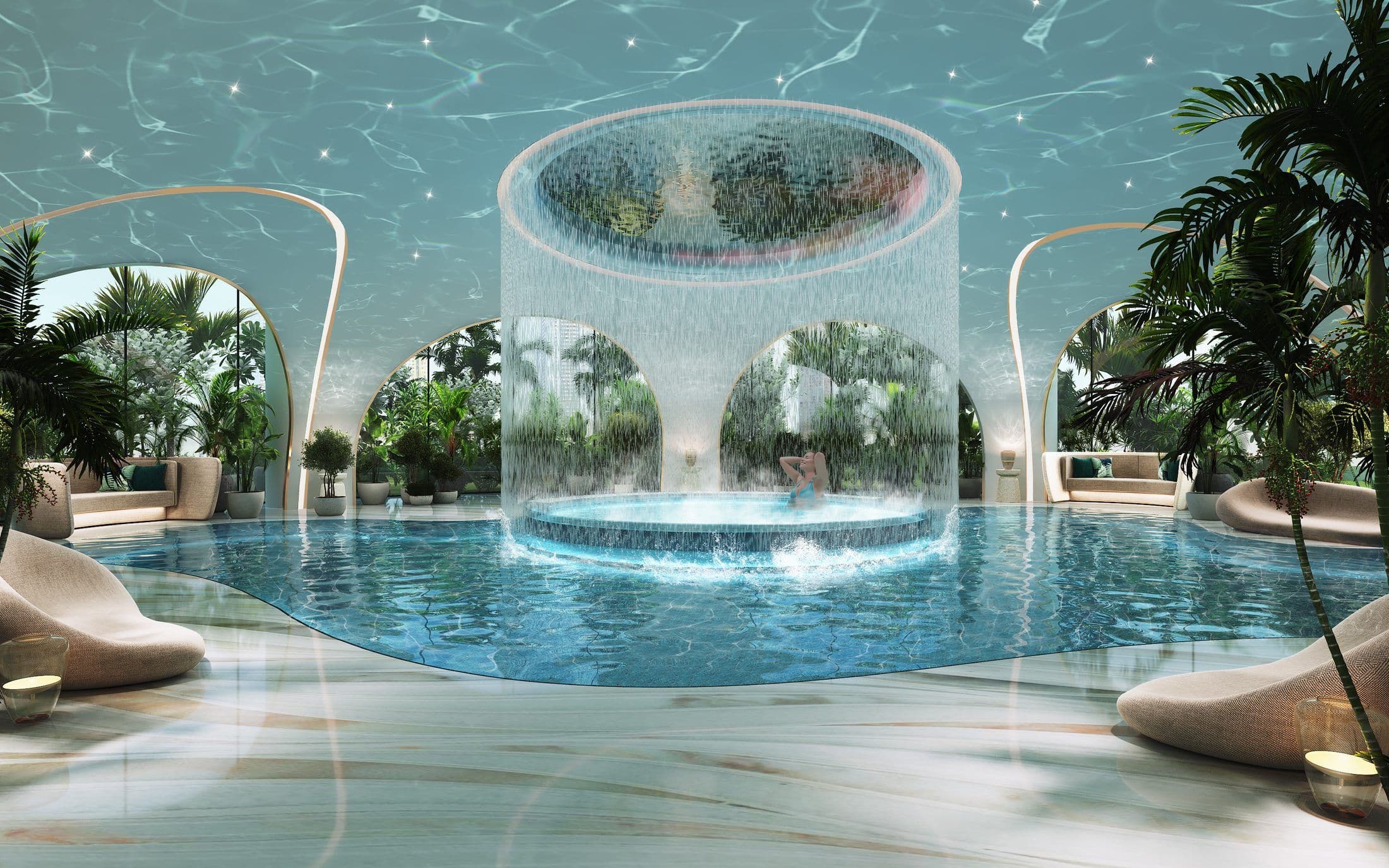 DAMAC Casa — Rain room spa
