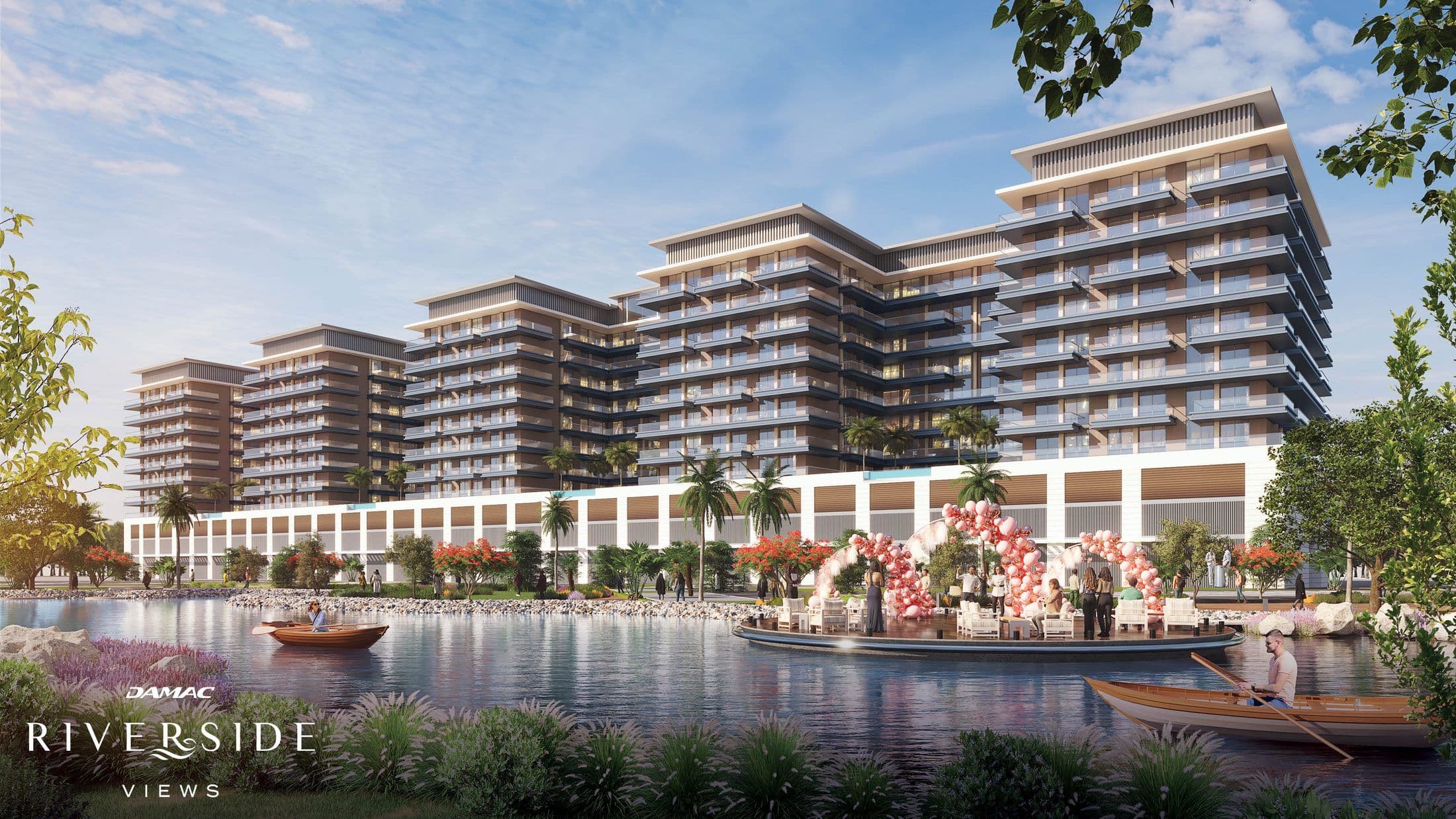 DAMAC Riverside Views — Riverside promenade