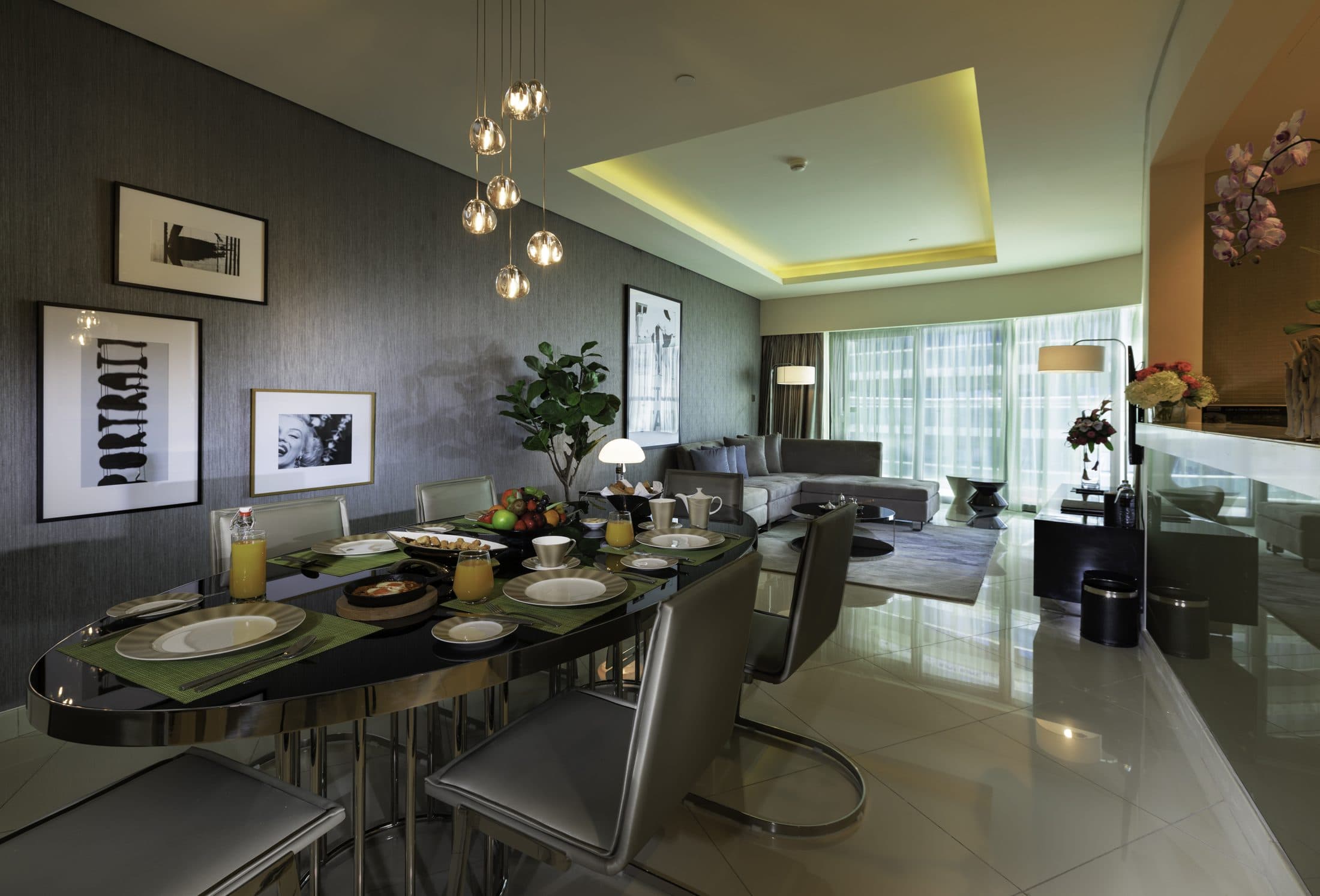 DAMAC Towers by Paramount — Residences — Dining living 3bed