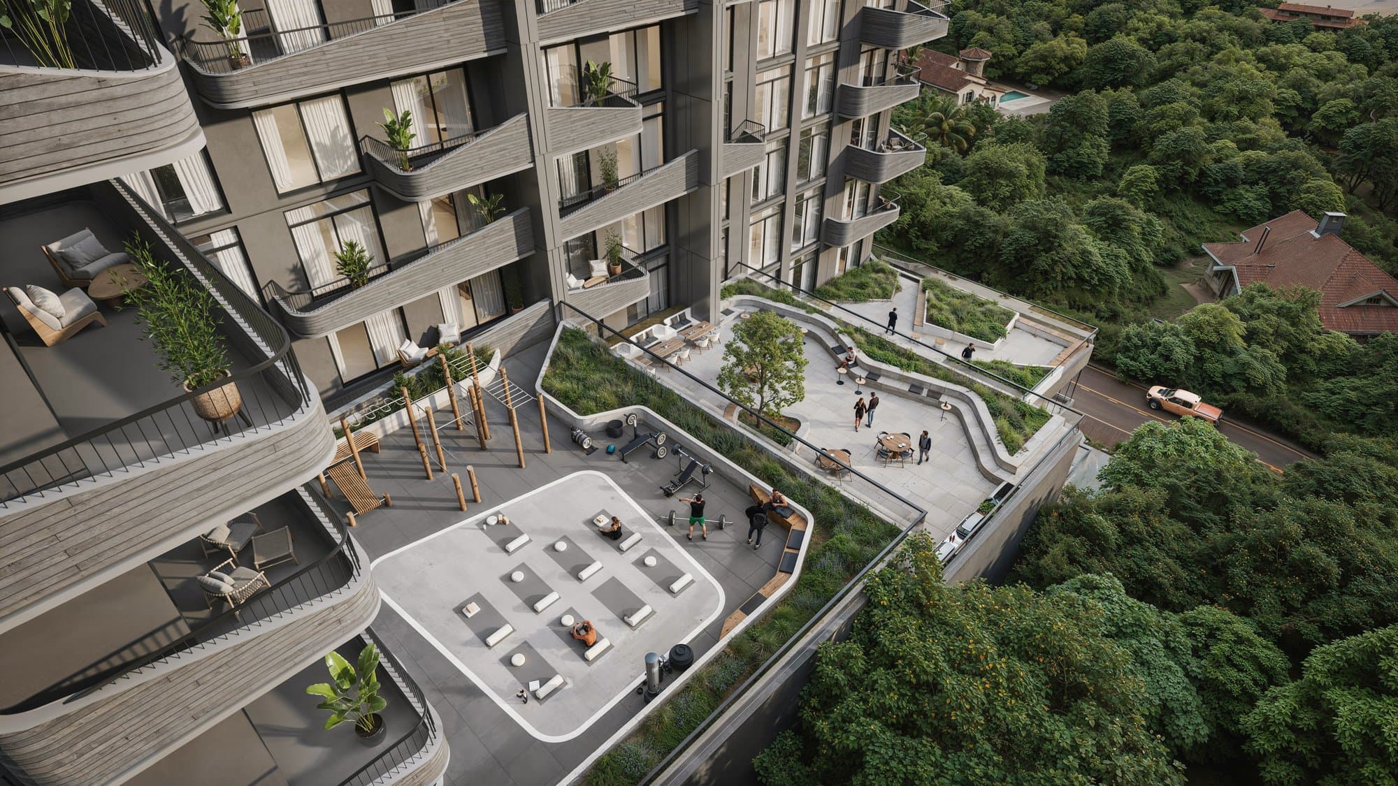 Divyabhav 7 Hills — Rooftop terrace