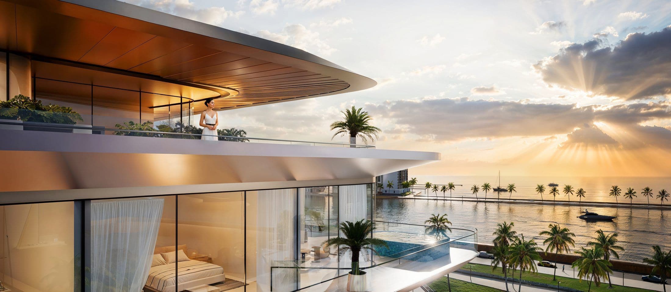 DO Hotels & Residences — Waterfront balcony