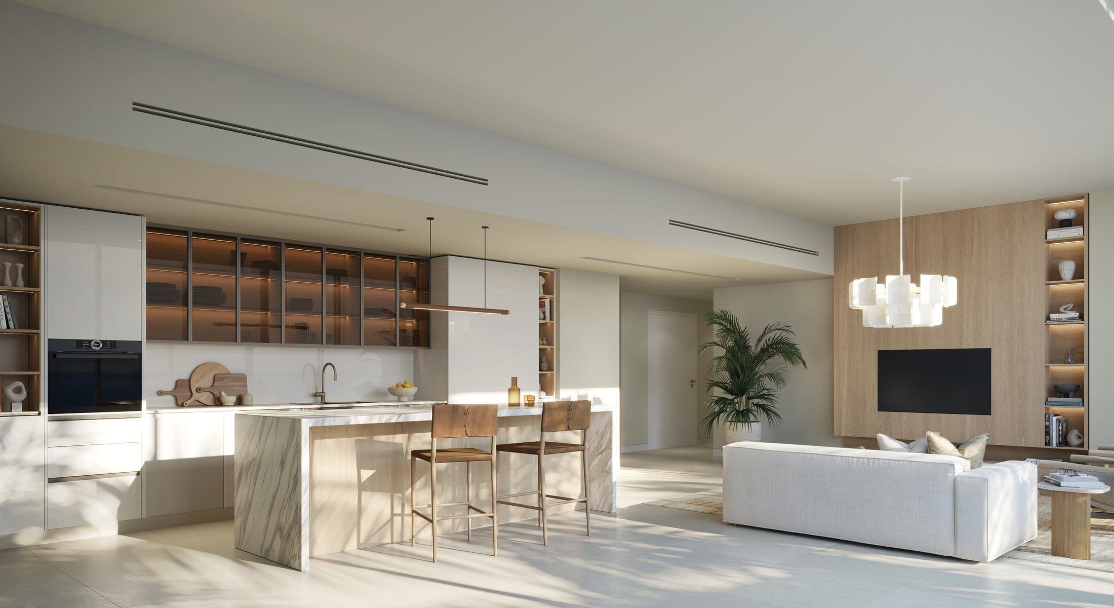 Fahid Beach Residences — Living kitchen
