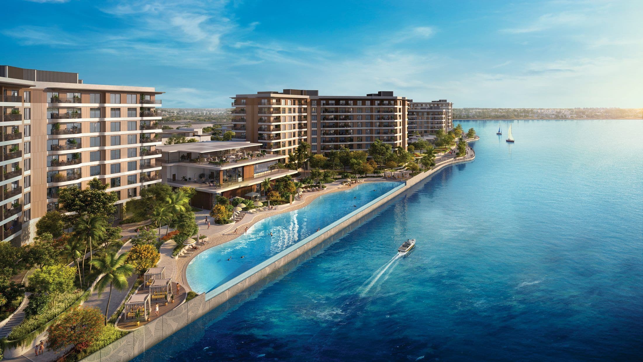 Gardenia Bay — Waterfront aerial