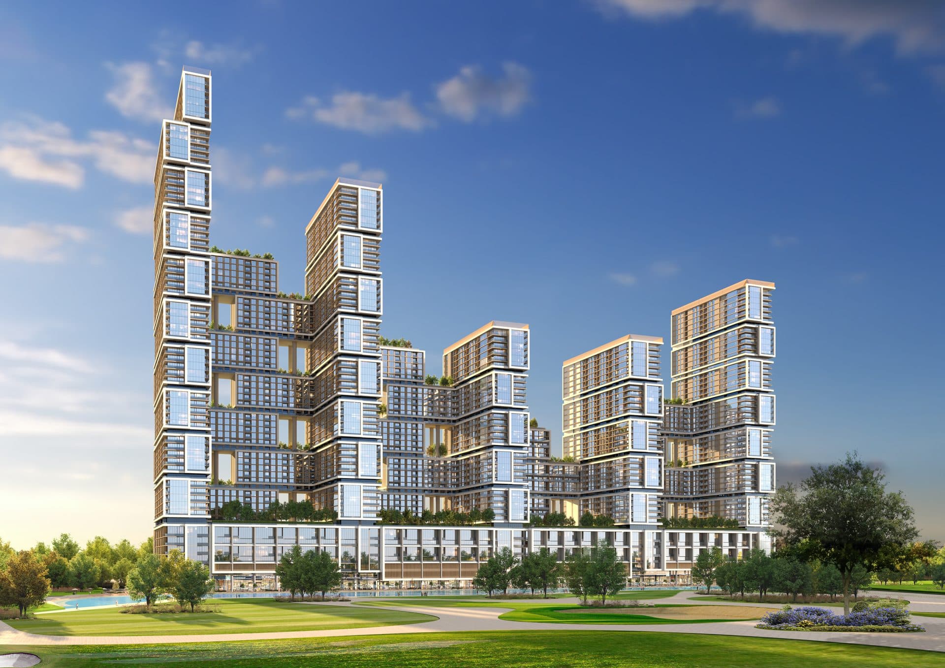 Golf Ridges at Sobha One — Golf course view