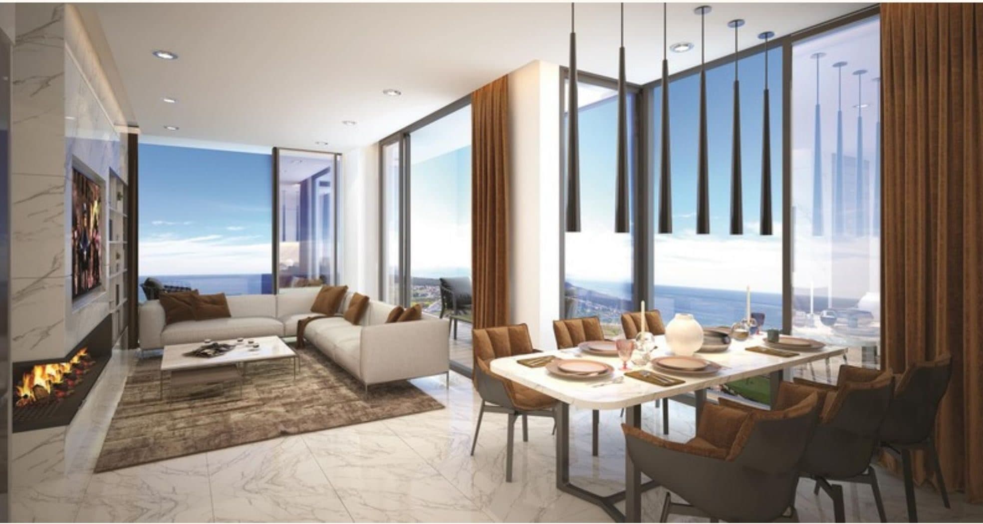 Grand Sapphire — Living room