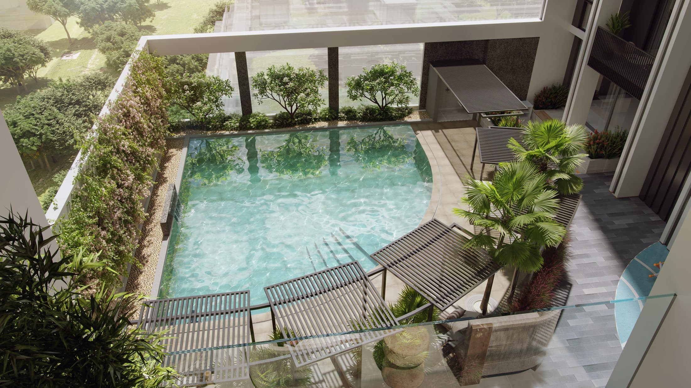 Hillmont Residences — Pool view