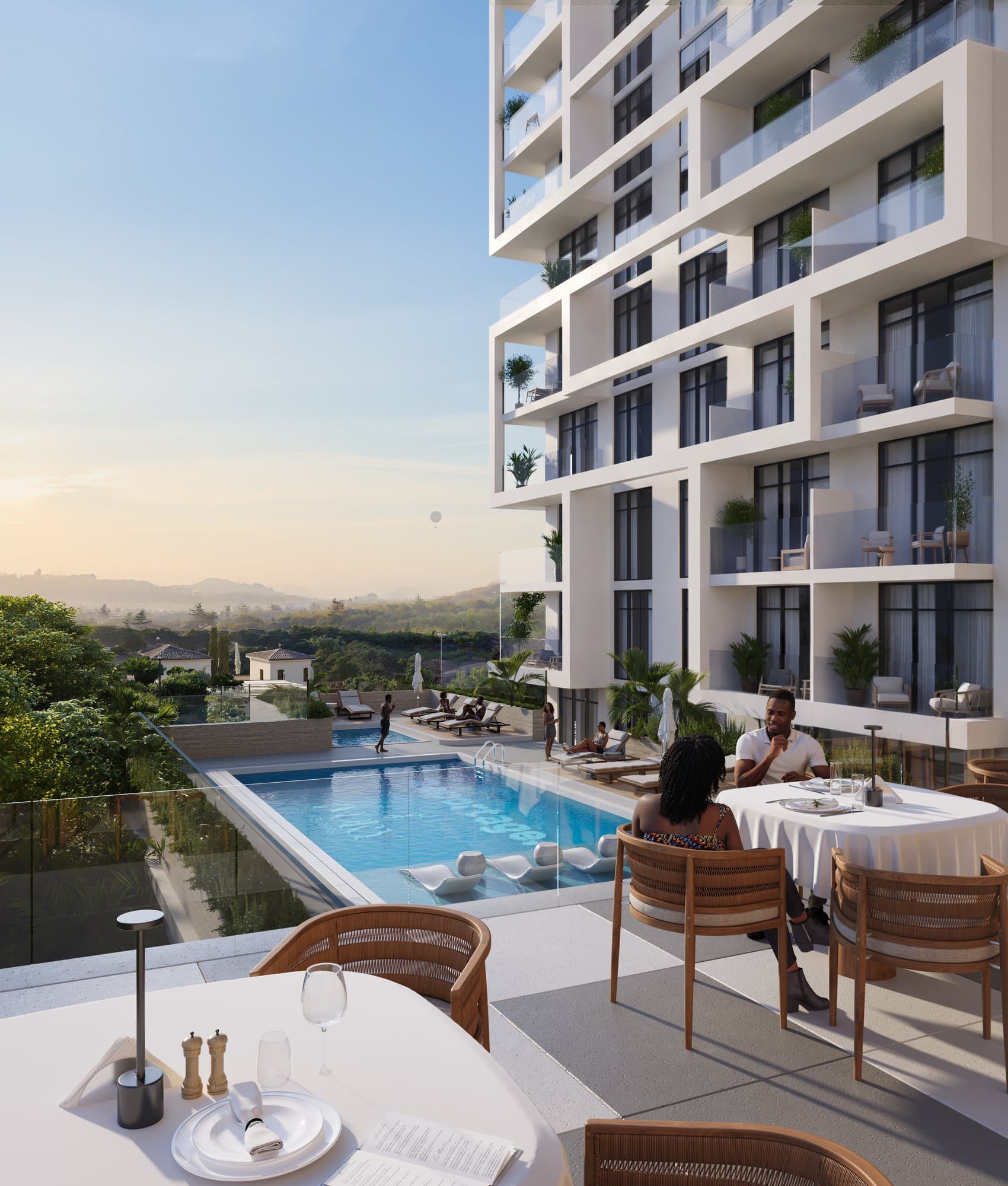 Ivory Heights — Pool terrace