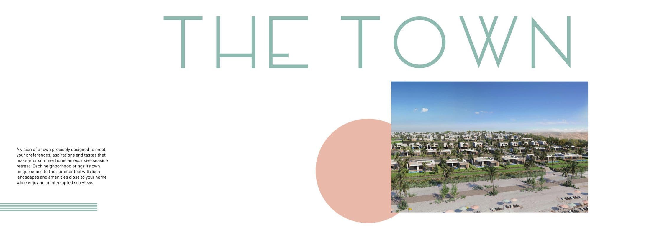 June — Aerial town