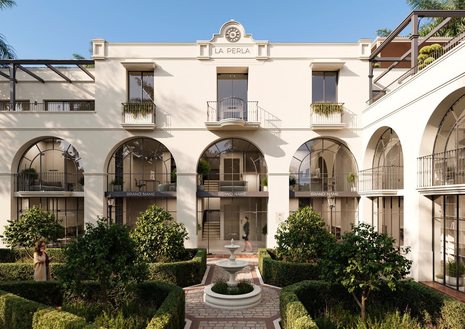 La Perla Business Center — Courtyard