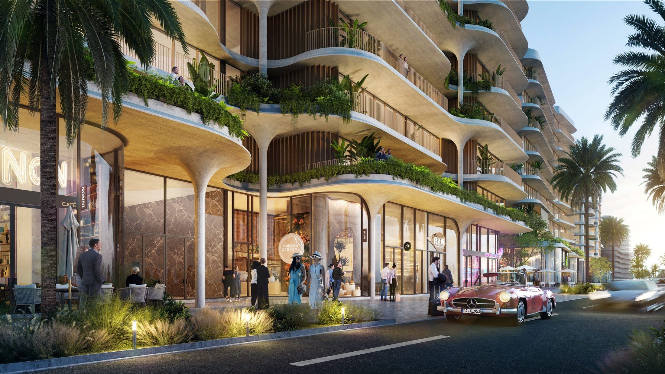 Mamsha Gardens Residences — Final Release — Retail street