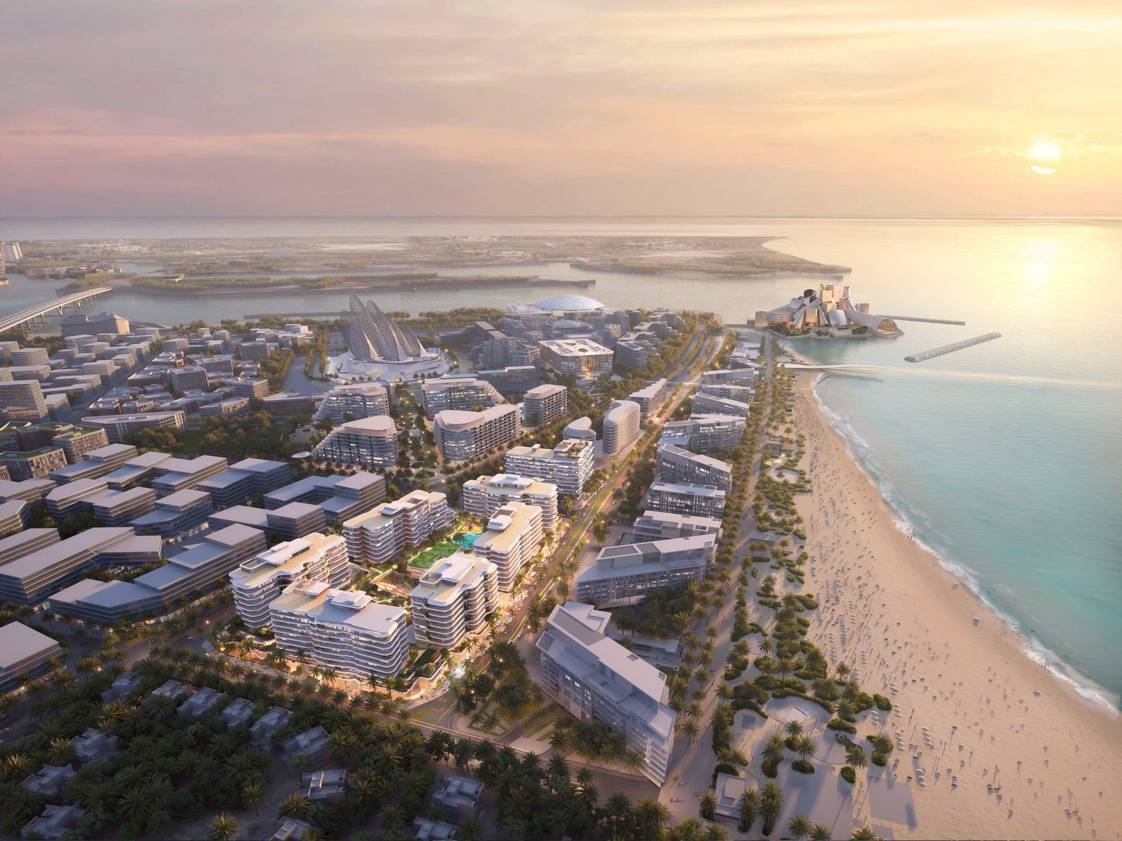 Mamsha Gardens Residences — Aerial beach