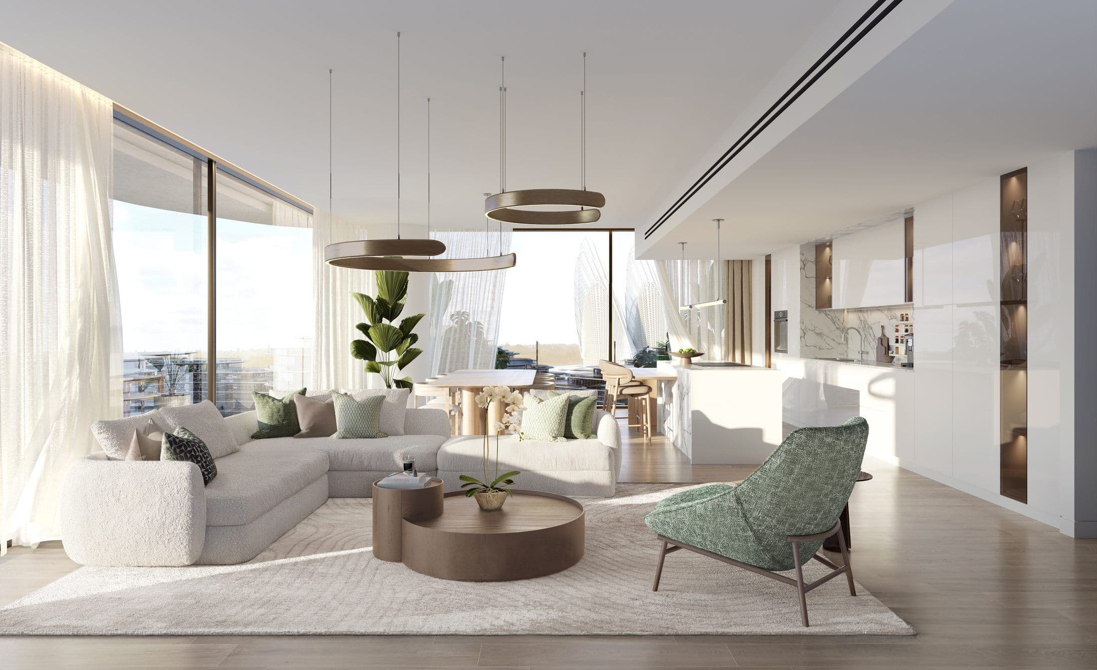 Mamsha Gardens Residences — Living room