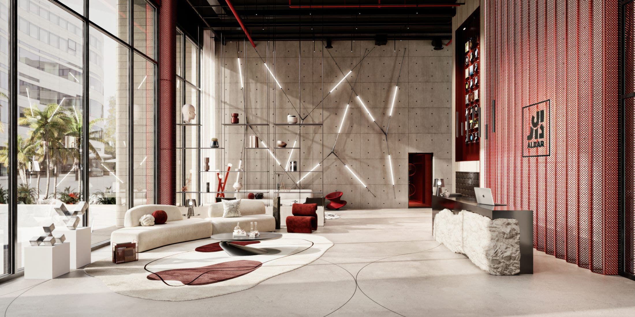 Manarat Living III — Lobby lounge