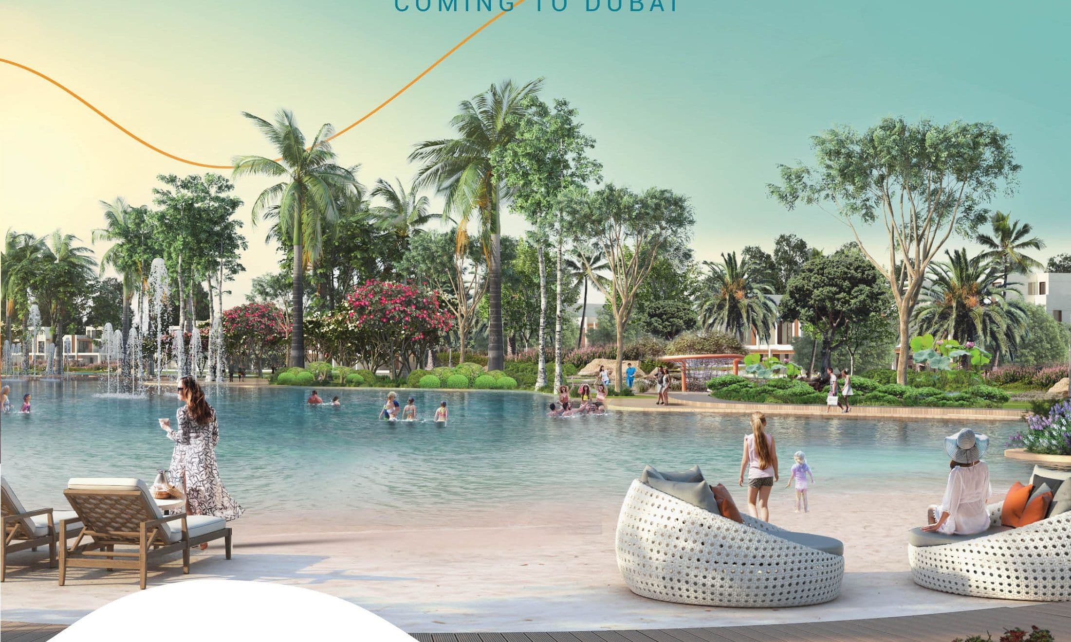 Marbella (DAMAC Lagoons) — Lagoon beach