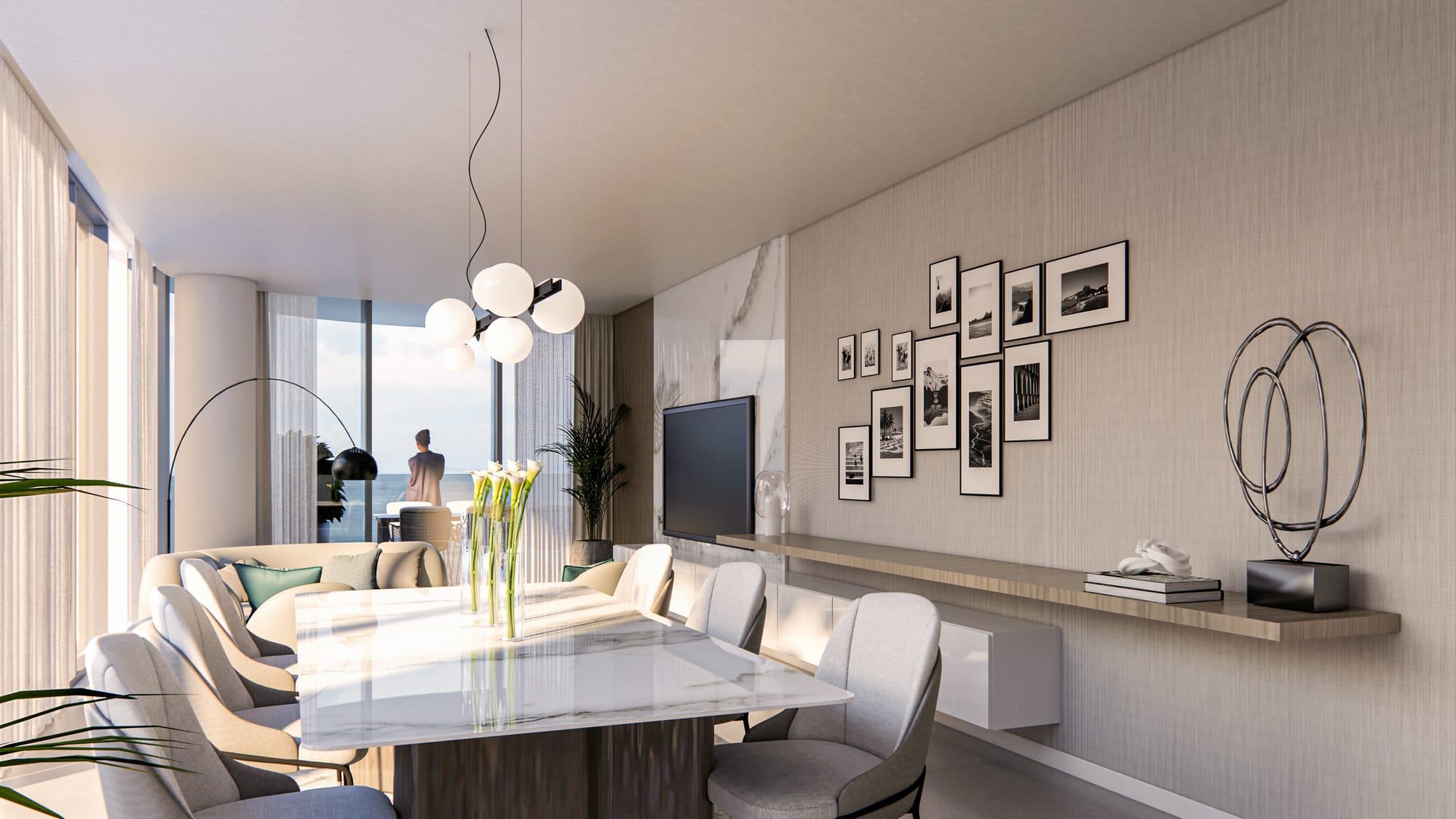 Marlin Tower — Living dining