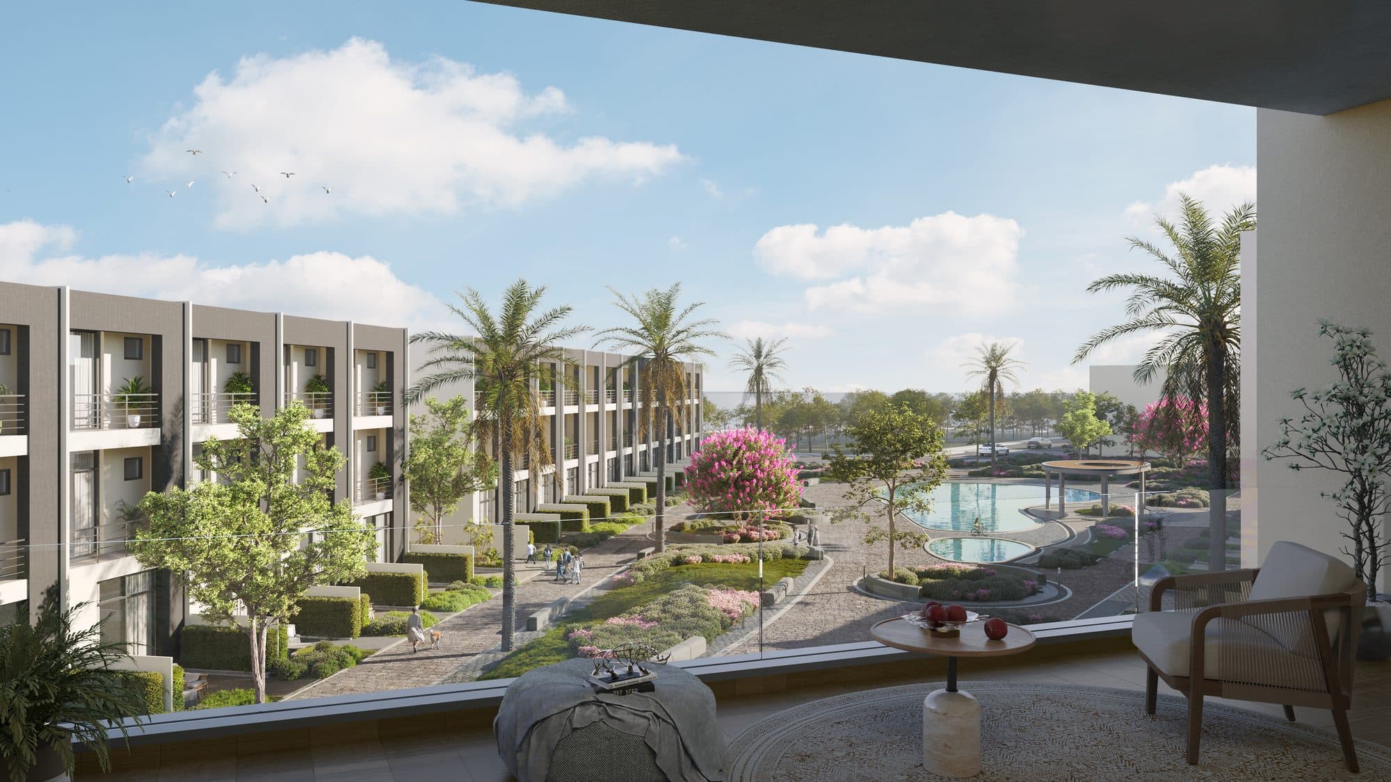 Montenapoleone Phase 3 — Terrace pool view