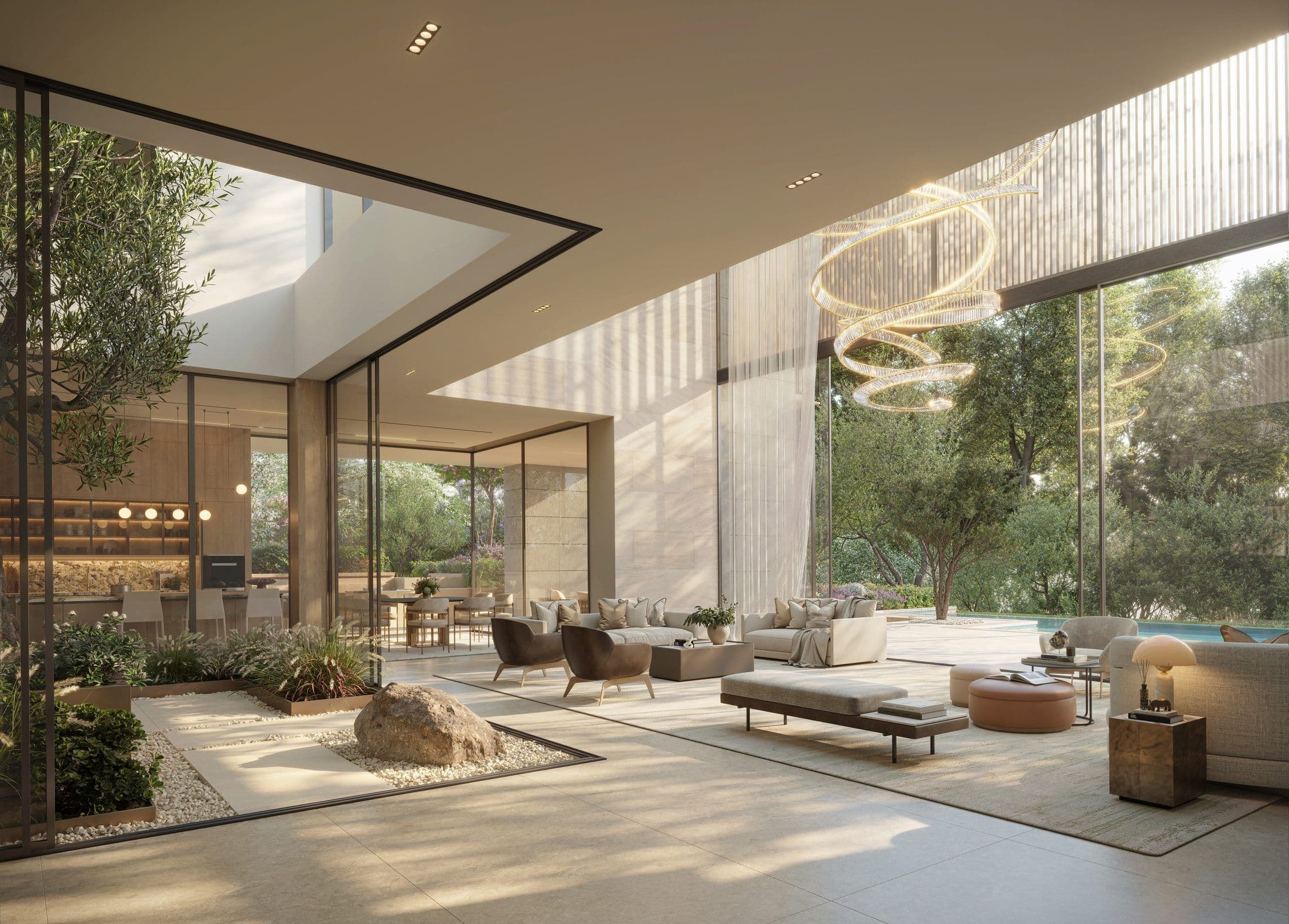 Moringa Mansions at The Wilds — Living courtyard