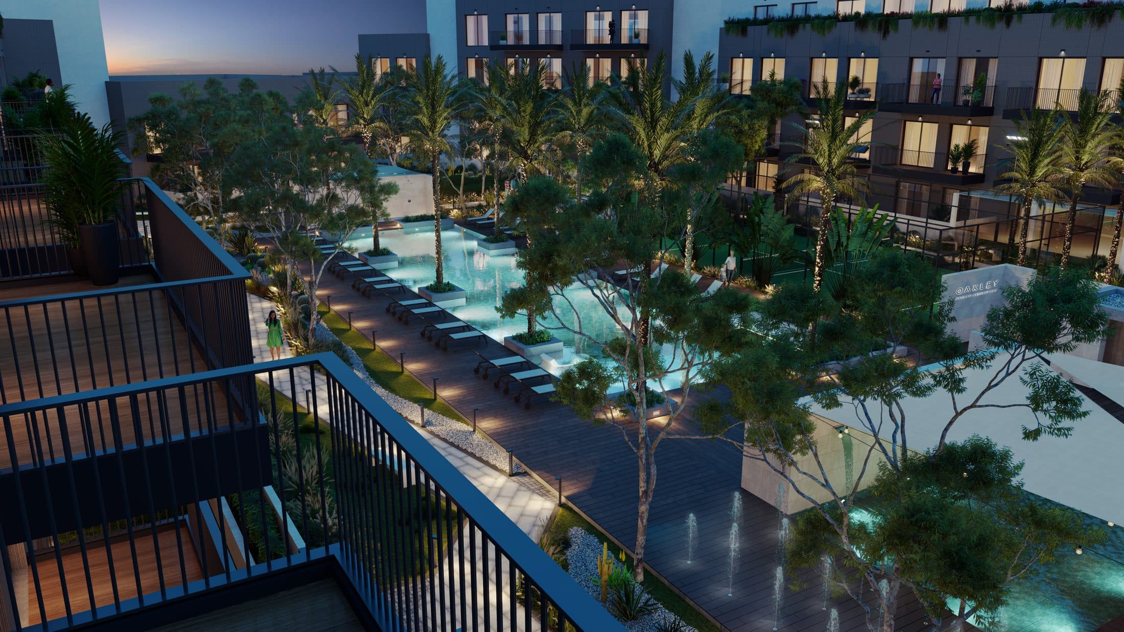 Oakley Square Residences — Podium aerial