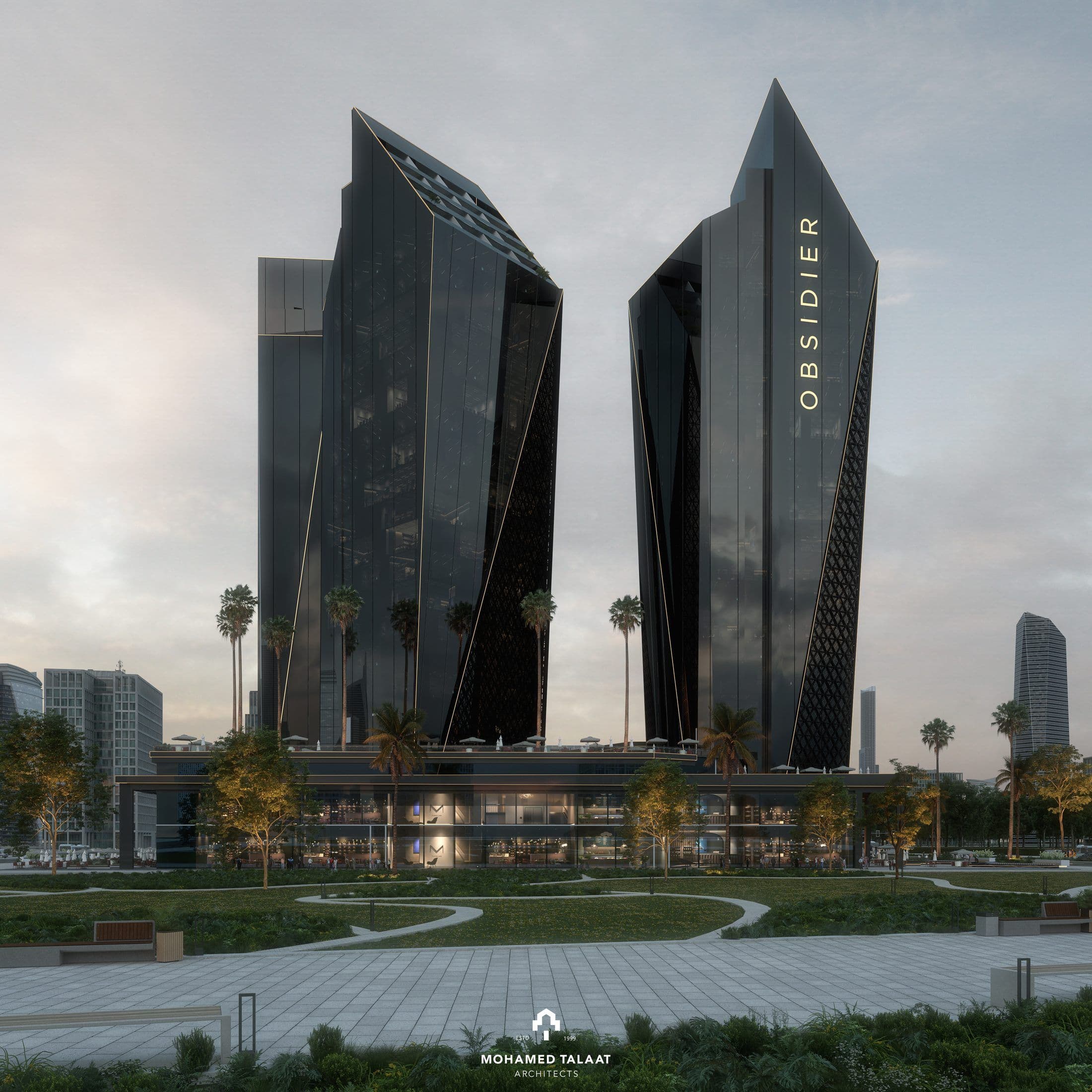 Obsidier Tower — Exterior