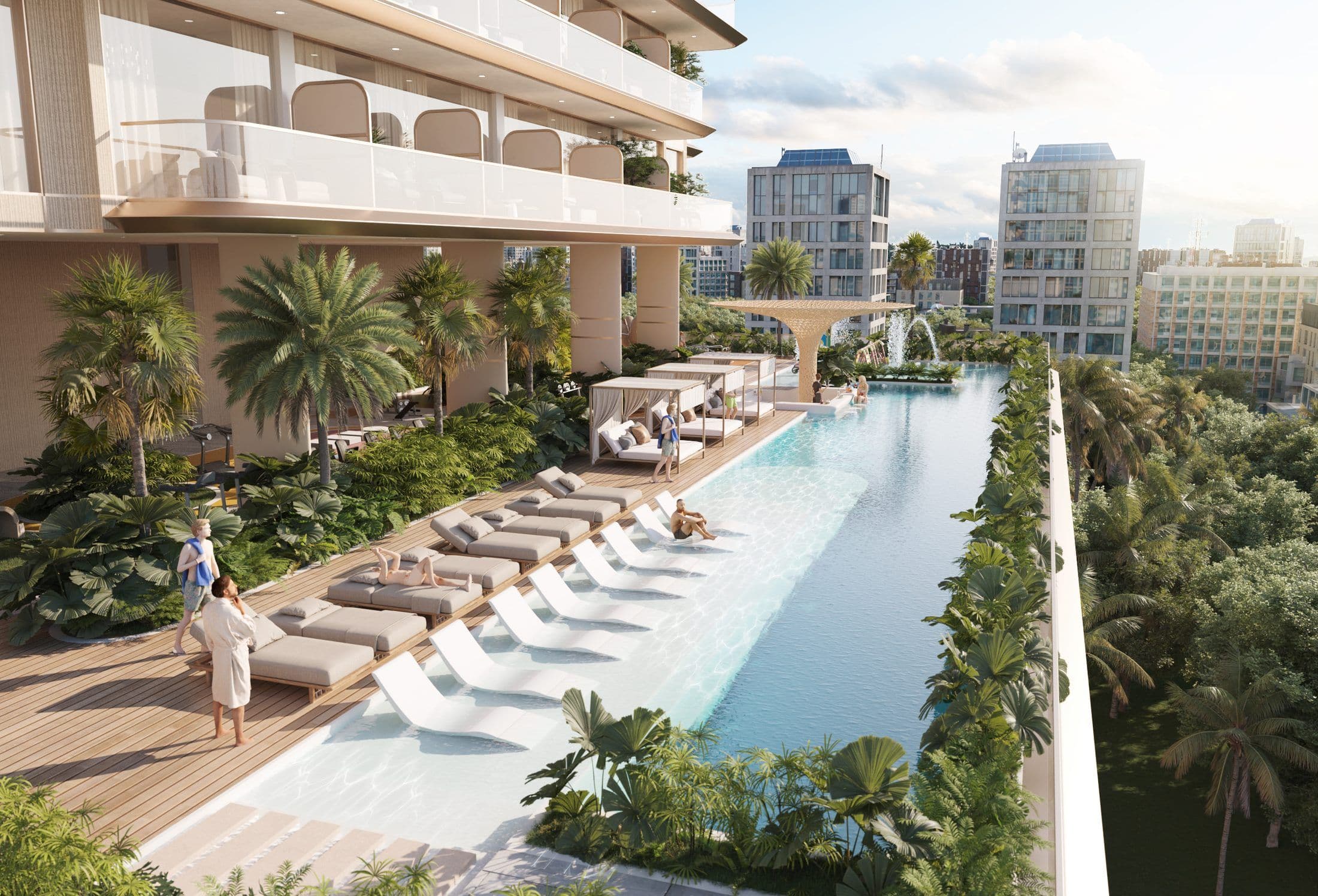 One Park Square — Pool